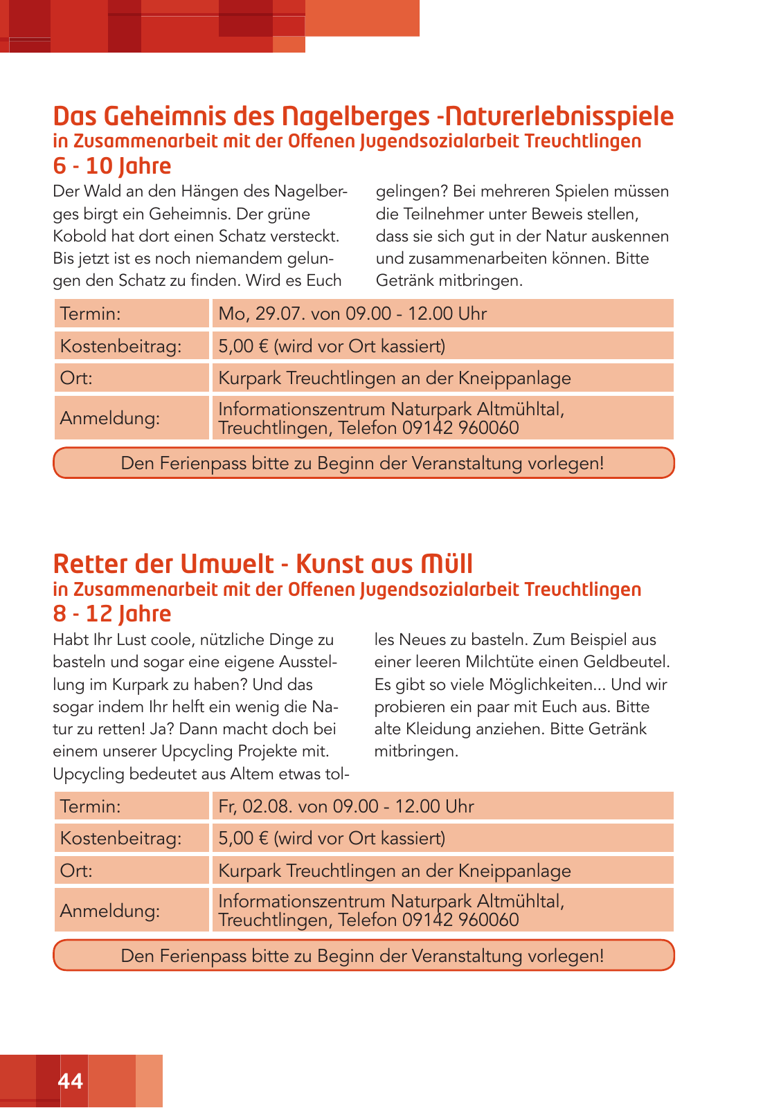 Vorschau Ferienzeitung 2019 Seite 44