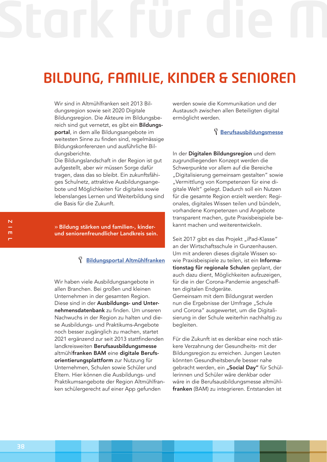 Vorschau Leitbild Altmühlfranken 2030 Seite 38