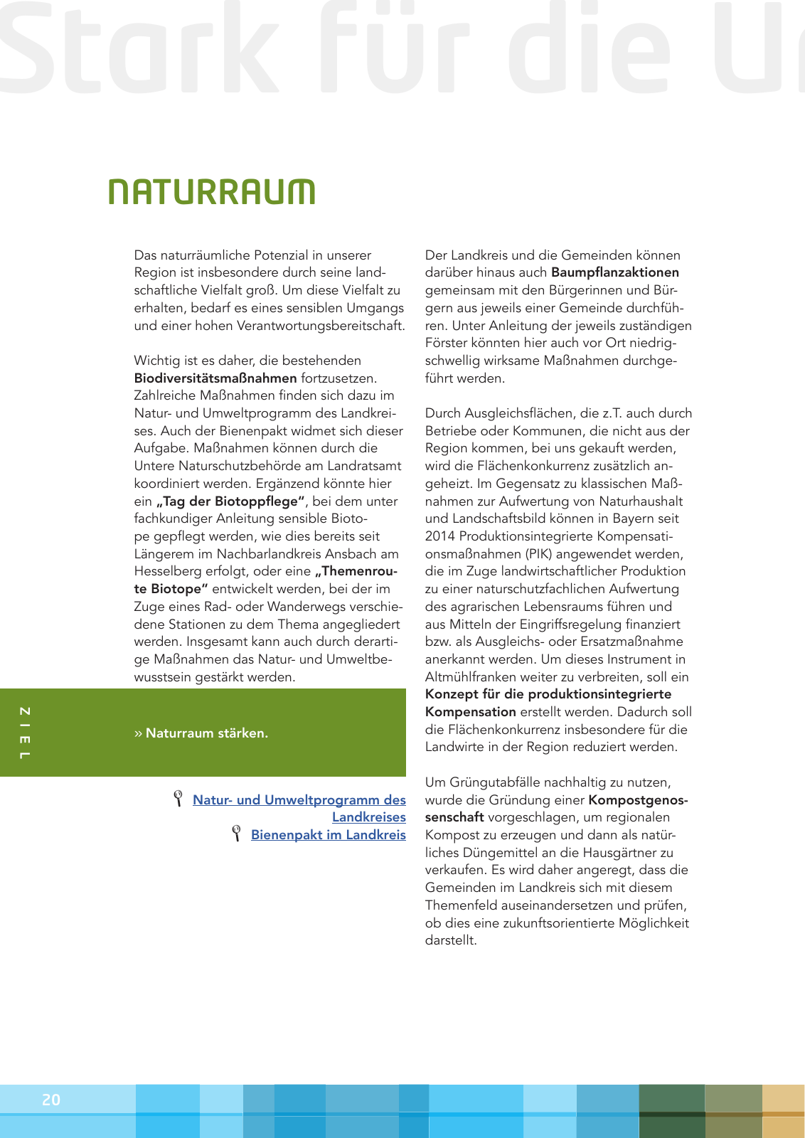 Vorschau Leitbild Altmühlfranken 2030 Seite 20