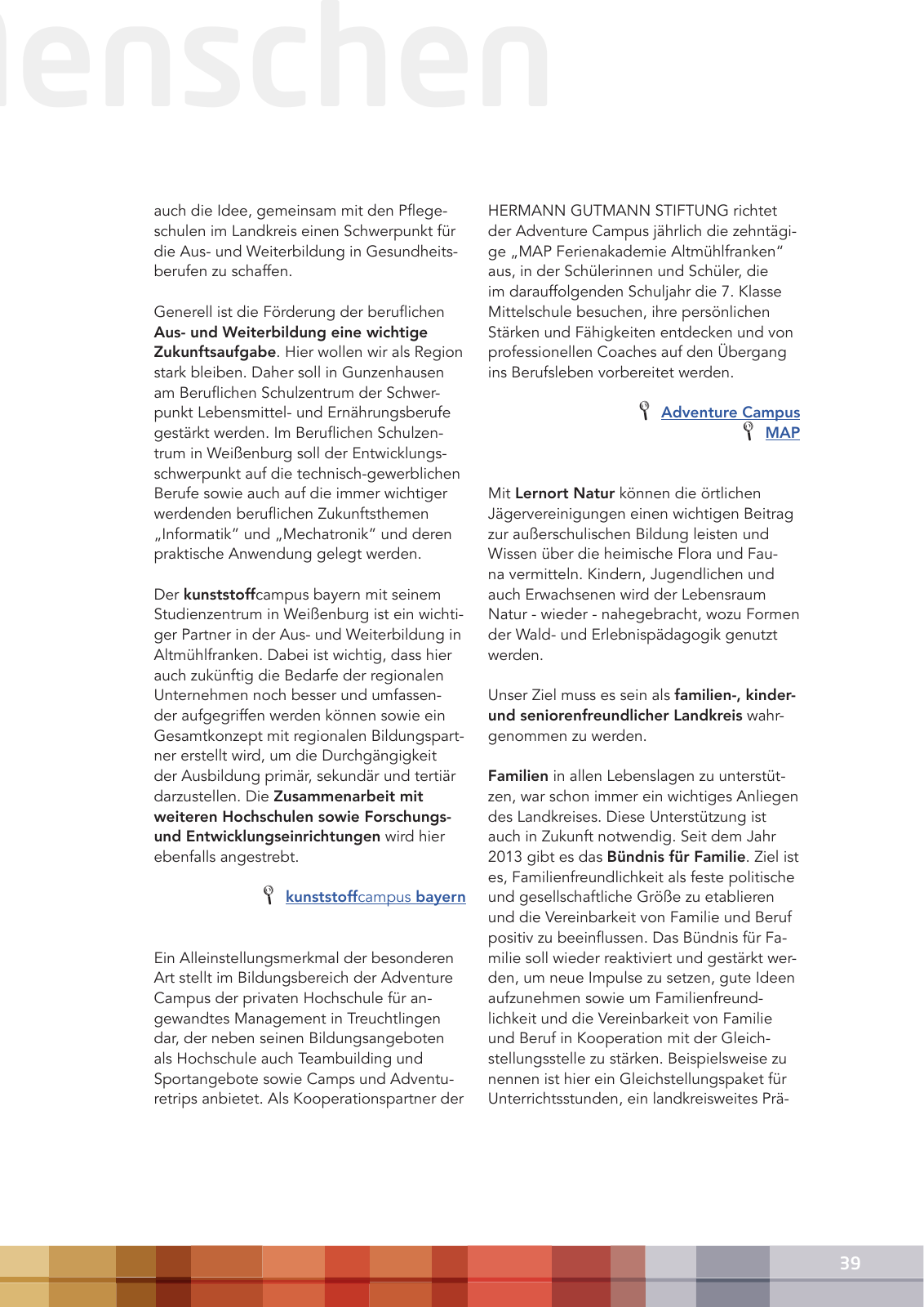Vorschau Leitbild Altmühlfranken 2030 Seite 39
