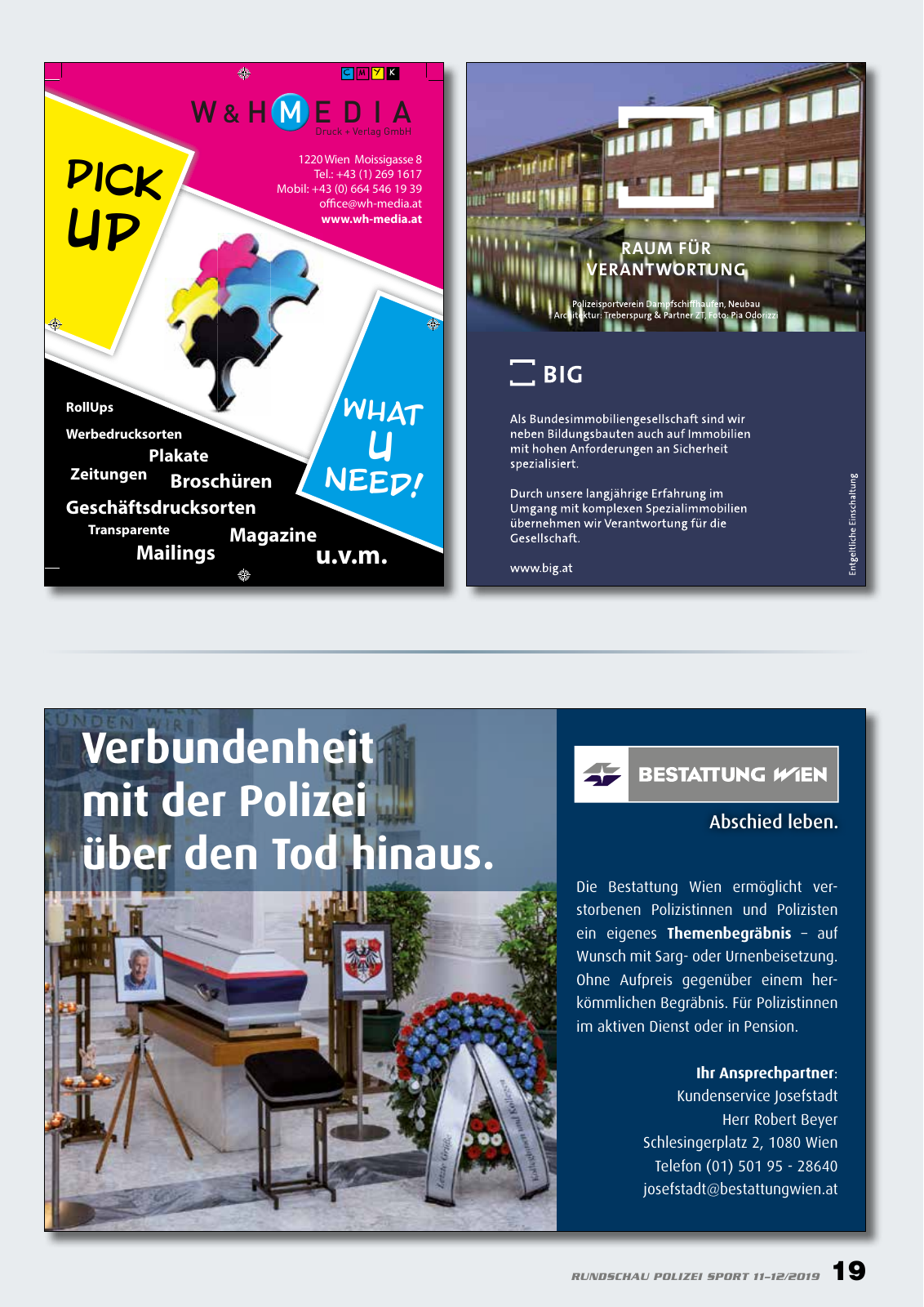 Vorschau Rundschau Polizei Sport 11-12/2019 Seite 19