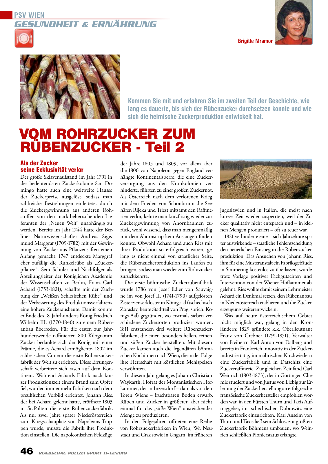 Vorschau Rundschau Polizei Sport 11-12/2019 Seite 46