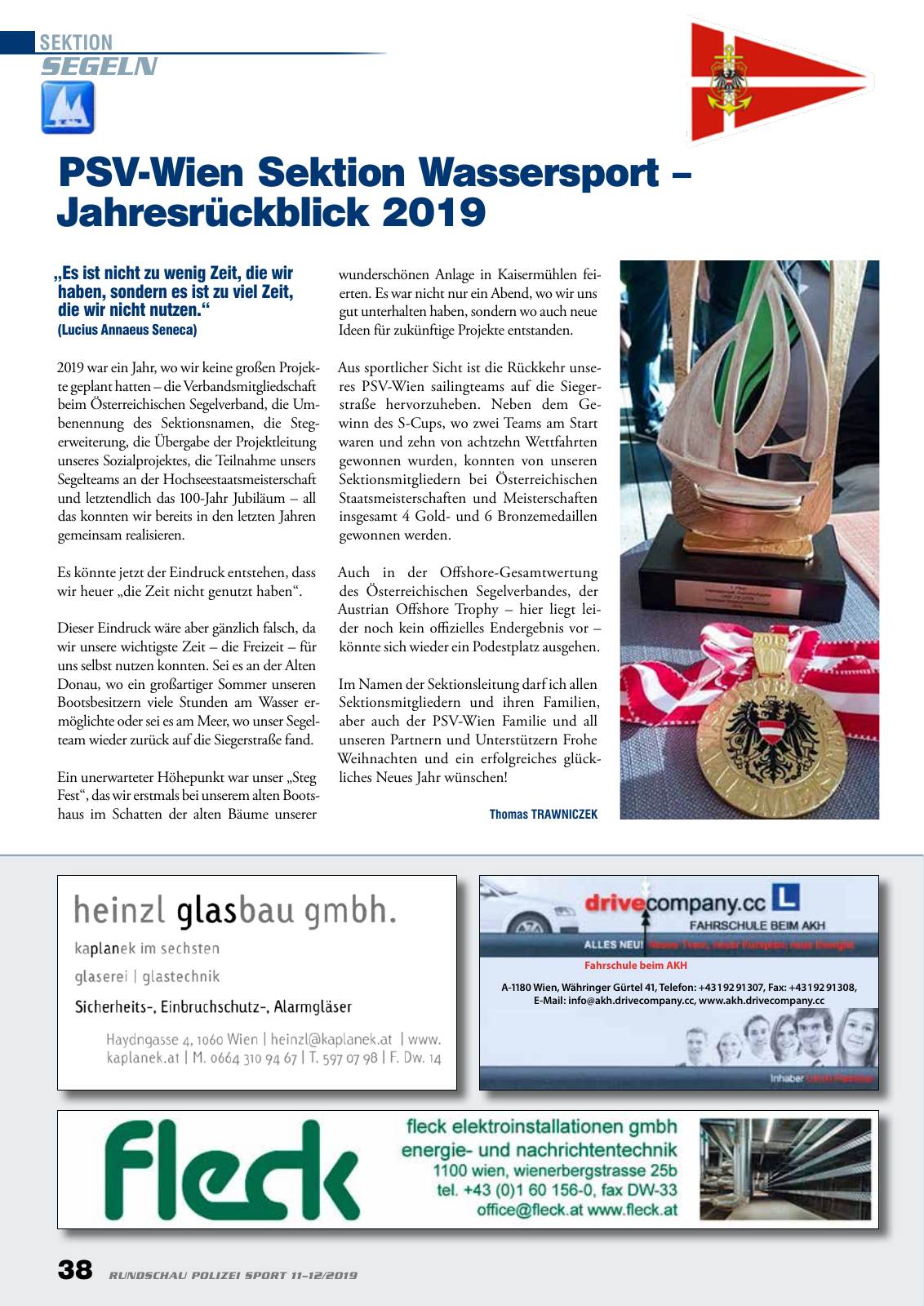 Vorschau Rundschau Polizei Sport 11-12/2019 Seite 38