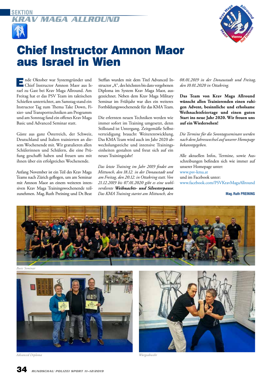 Vorschau Rundschau Polizei Sport 11-12/2019 Seite 34