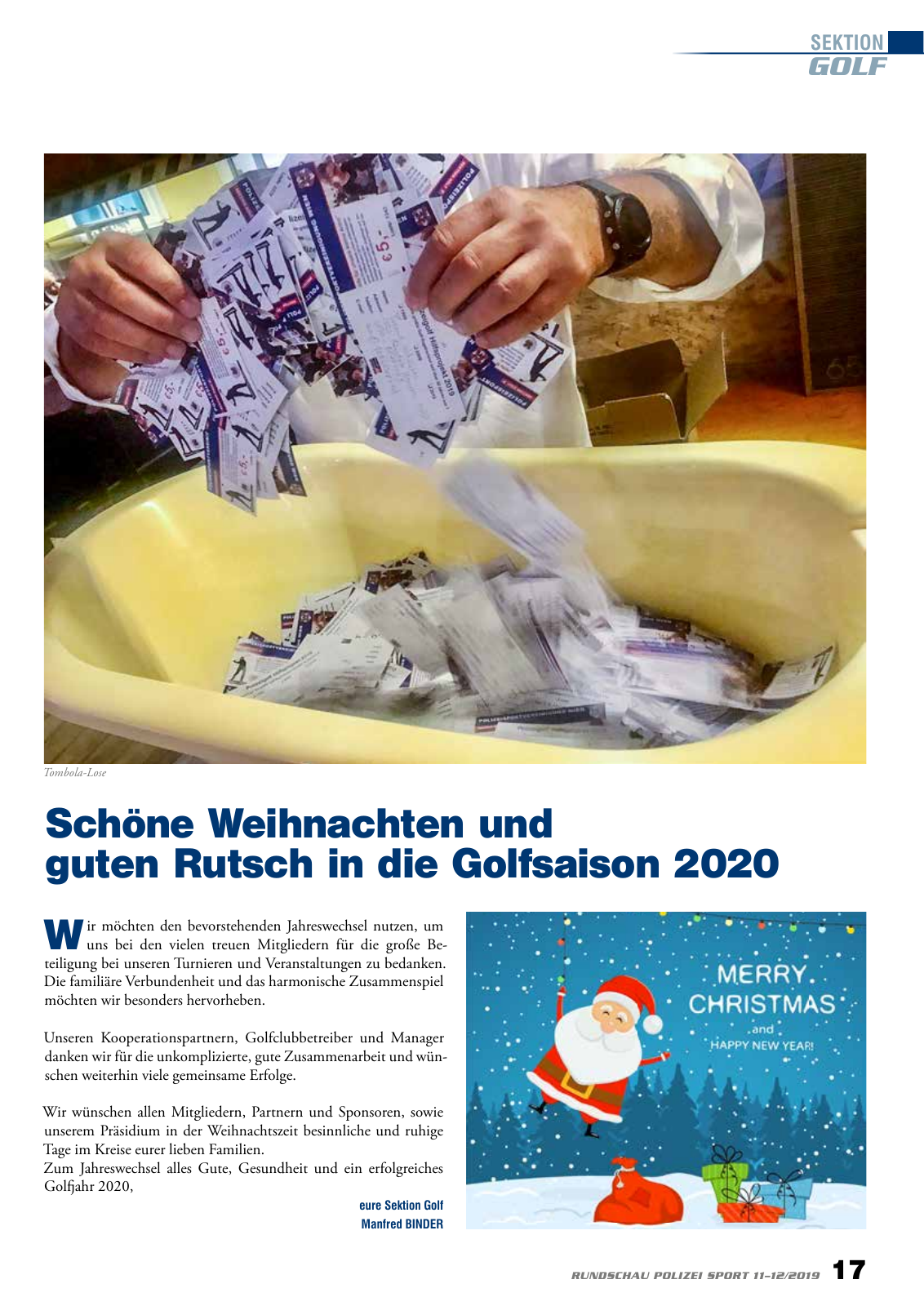Vorschau Rundschau Polizei Sport 11-12/2019 Seite 17