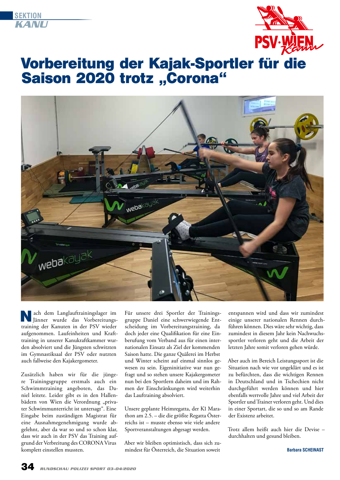 Vorschau Rundschau Polizei Sport 03-04/2020 Seite 34