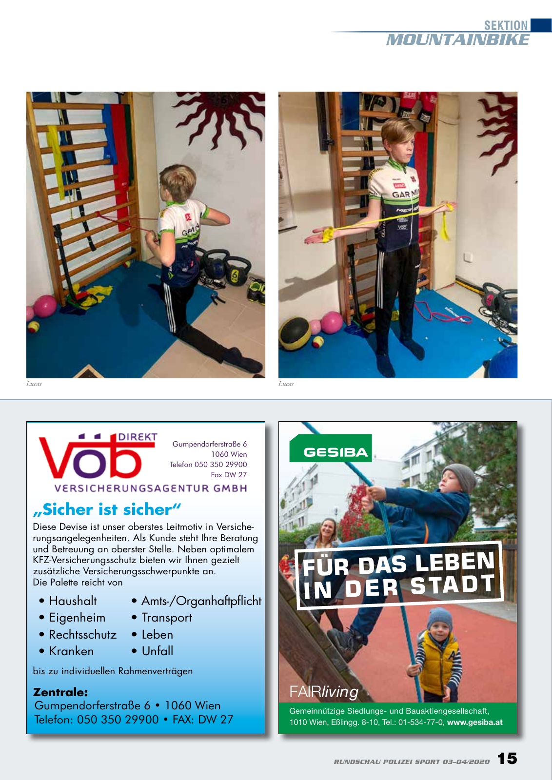 Vorschau Rundschau Polizei Sport 03-04/2020 Seite 15