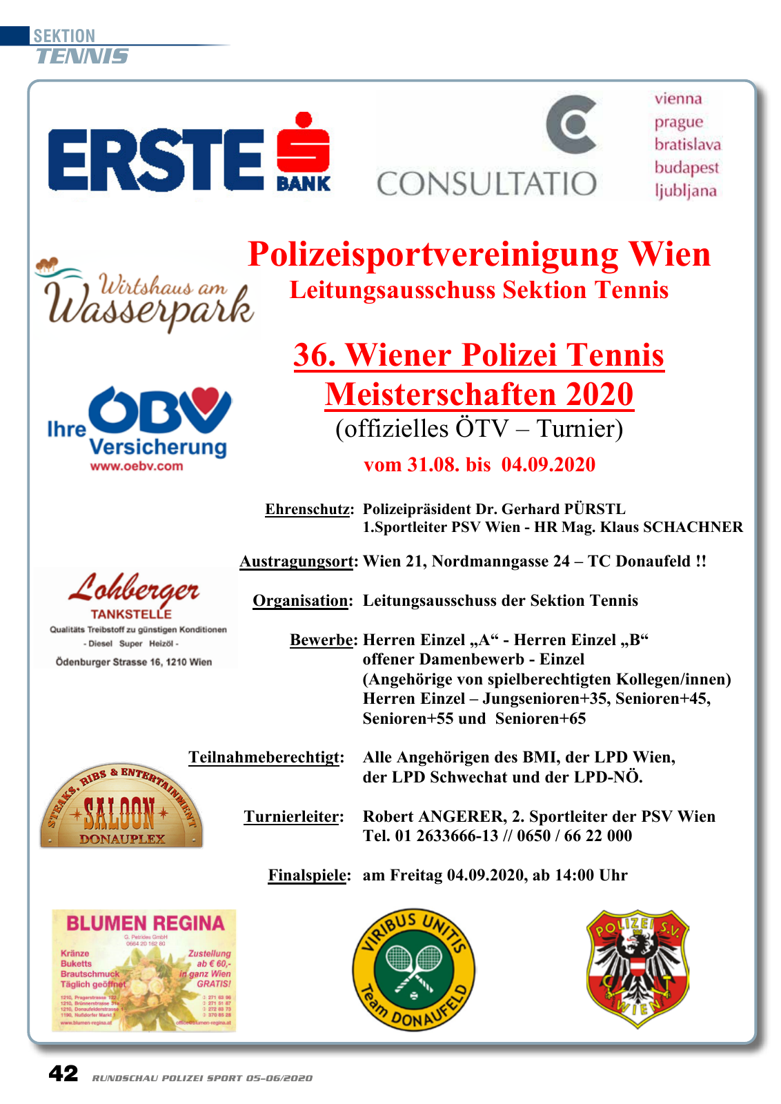 Vorschau Rundschau Polizei Sport 05-06/2020 Seite 42