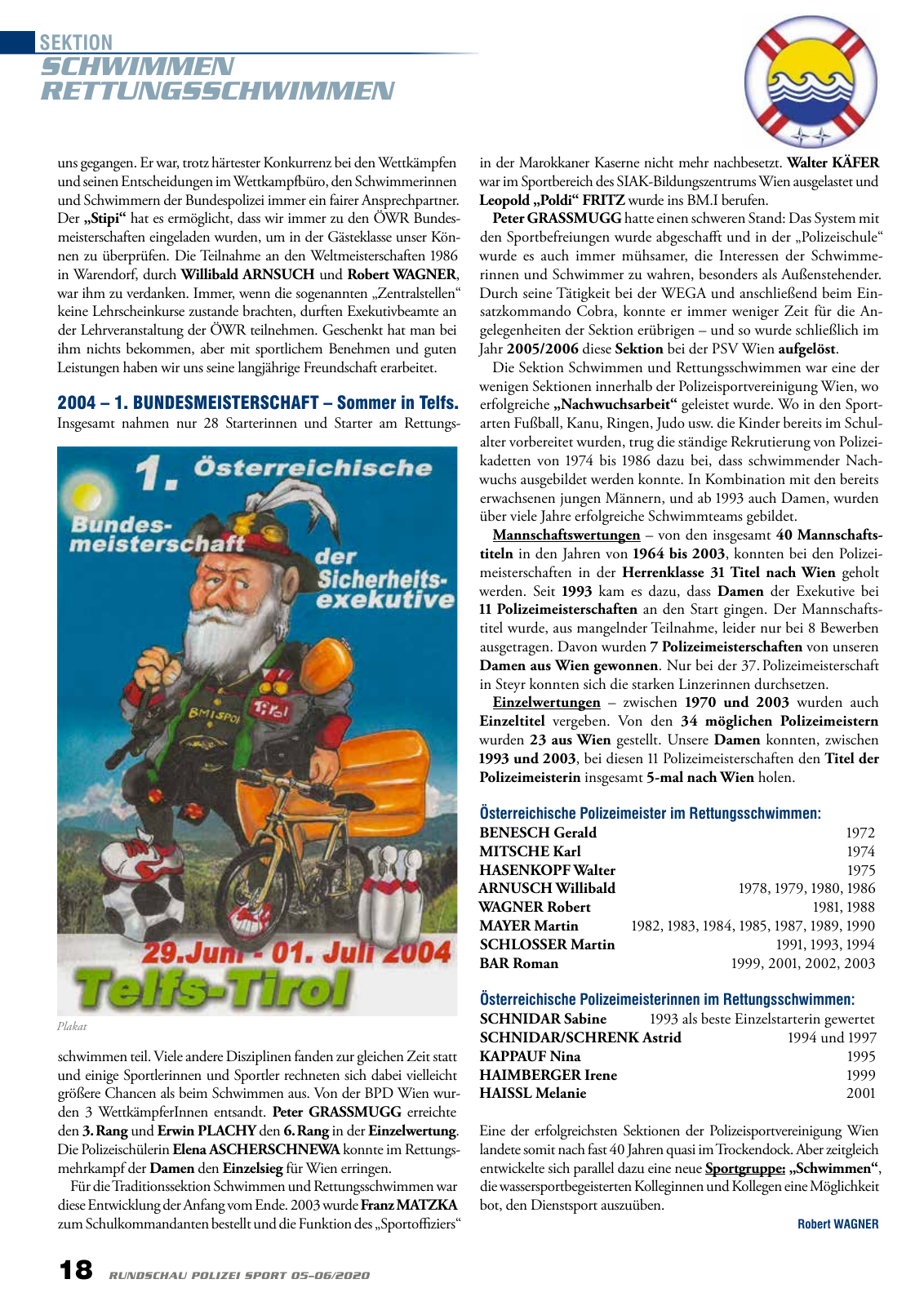 Vorschau Rundschau Polizei Sport 05-06/2020 Seite 18