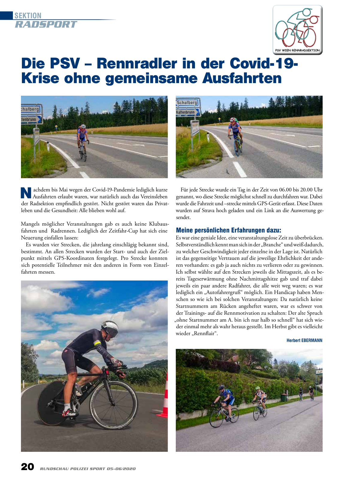 Vorschau Rundschau Polizei Sport 05-06/2020 Seite 20
