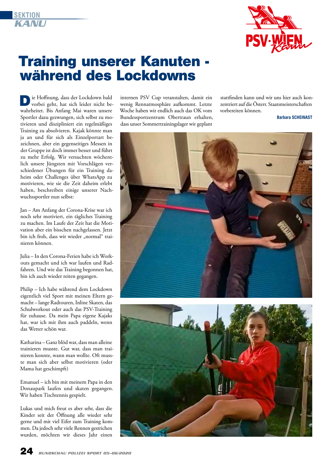 Vorschau Rundschau Polizei Sport 05-06/2020 Seite 24