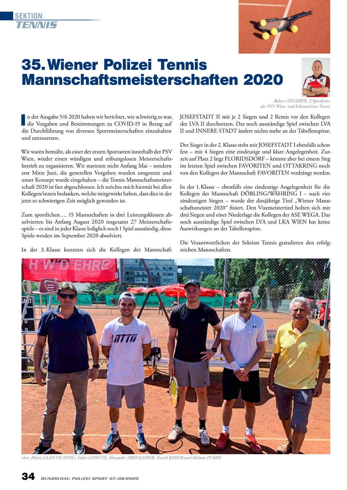 Vorschau Rundschau Polizei Sport 07-08/2020 Seite 34