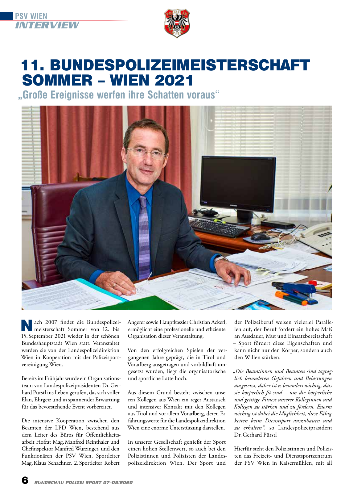 Vorschau Rundschau Polizei Sport 07-08/2020 Seite 6