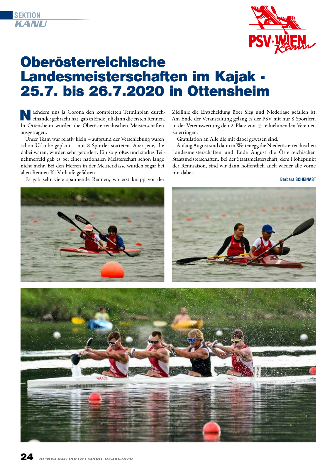 Vorschau Rundschau Polizei Sport 07-08/2020 Seite 24