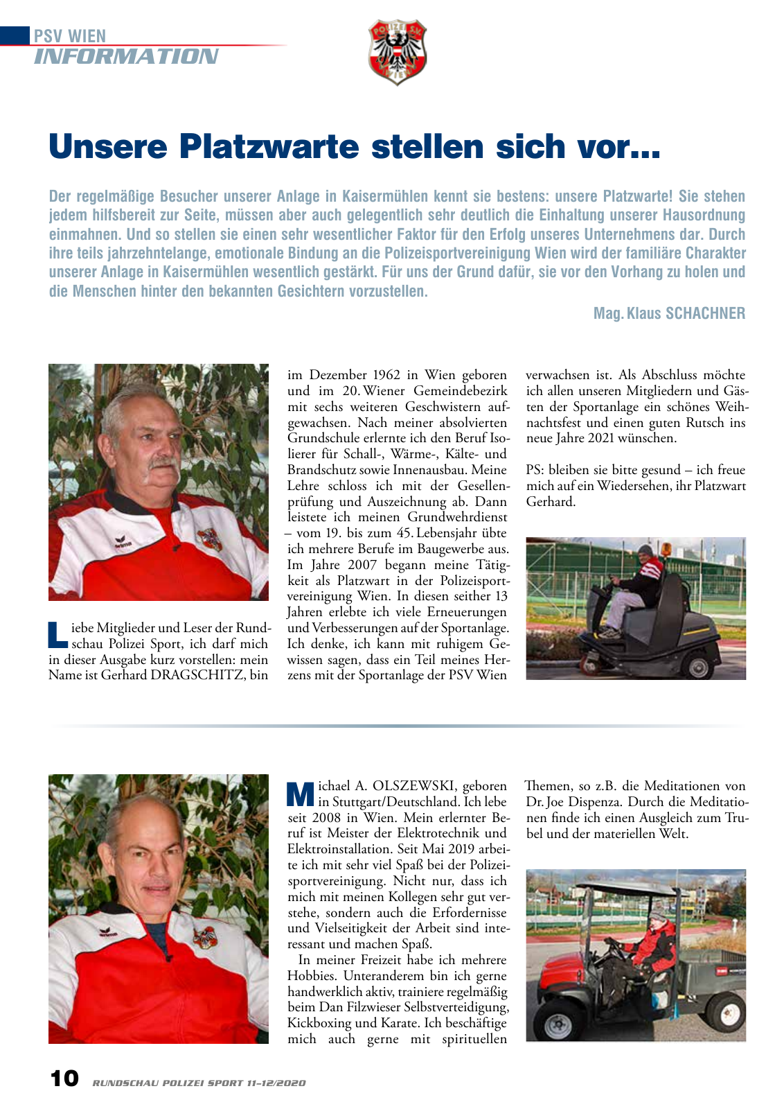 Vorschau Rundschau Polizei Sport 11-12/2020 Seite 10
