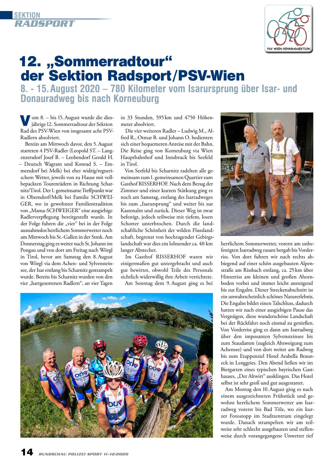 Vorschau Rundschau Polizei Sport 11-12/2020 Seite 14