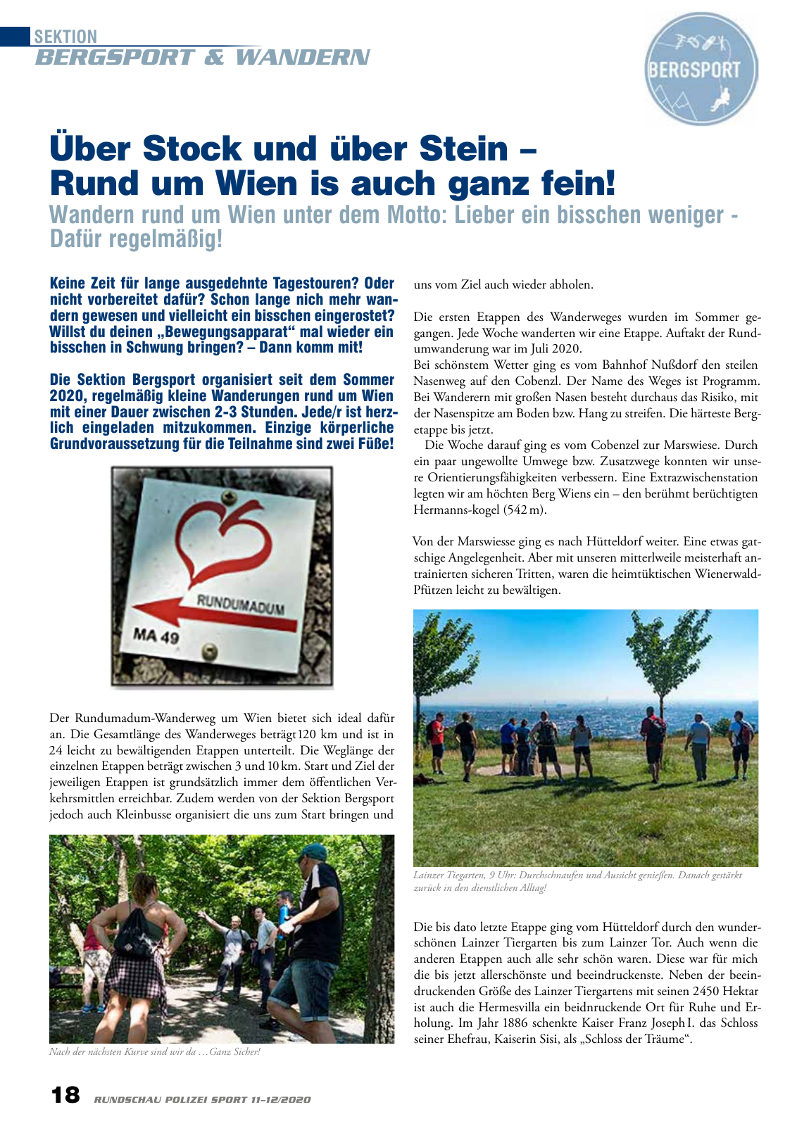 Vorschau Rundschau Polizei Sport 11-12/2020 Seite 18