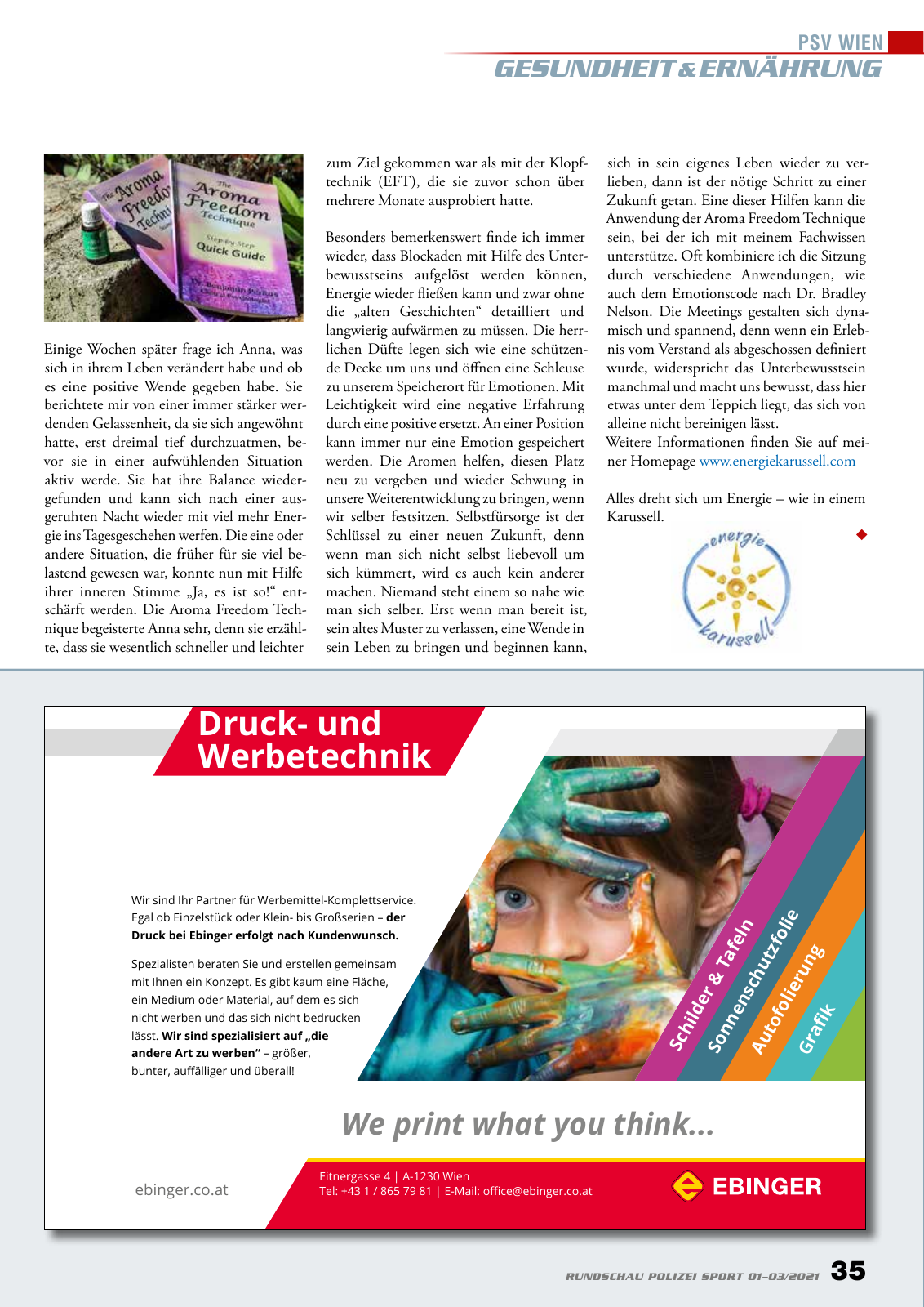Vorschau Rundschau Polizei Sport 01-03/2021 Seite 35