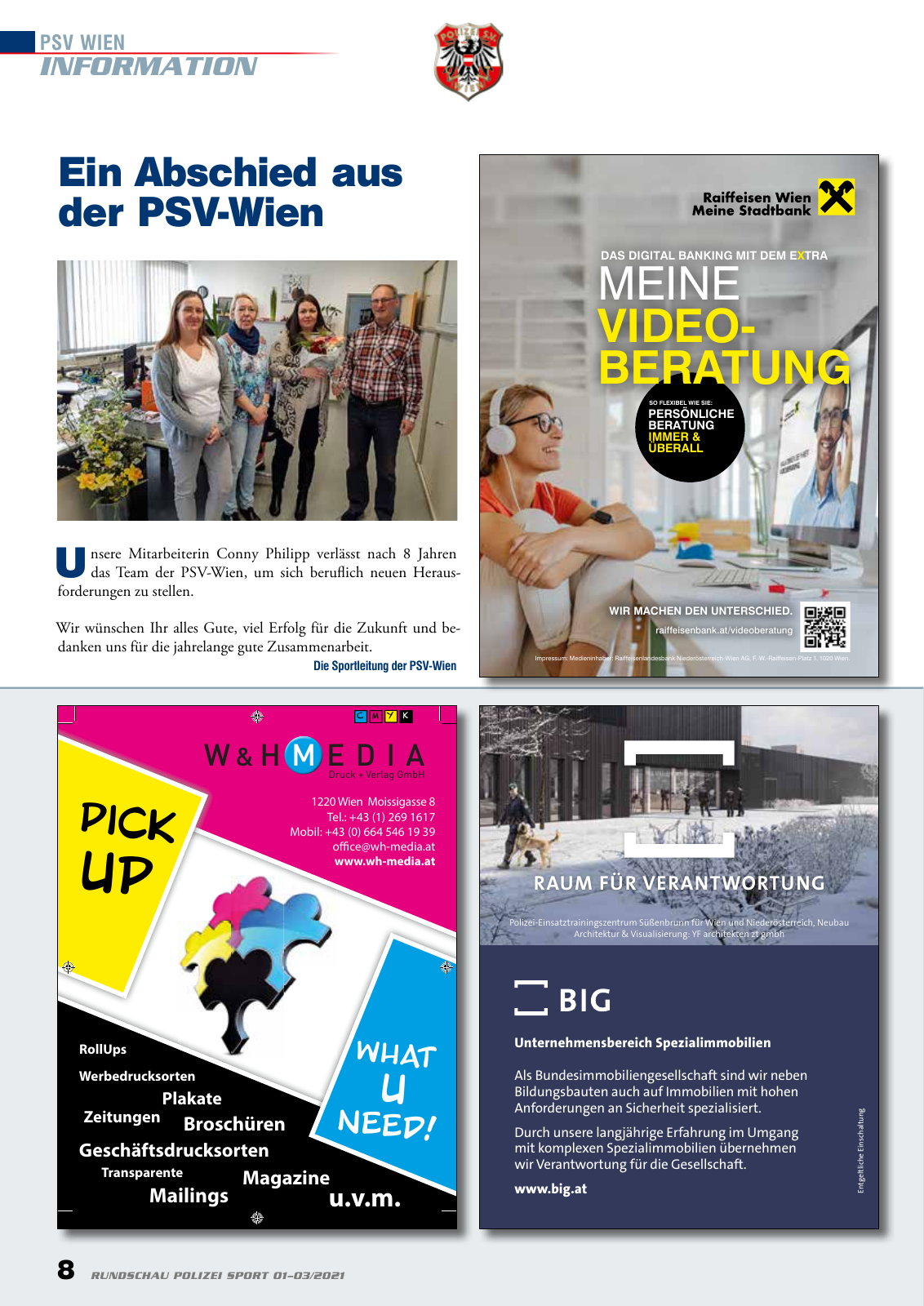 Vorschau Rundschau Polizei Sport 01-03/2021 Seite 8
