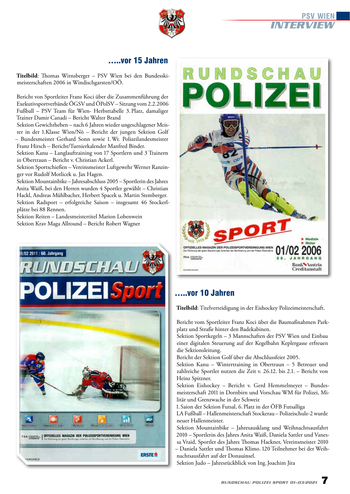 Vorschau Rundschau Polizei Sport 01-03/2021 Seite 7