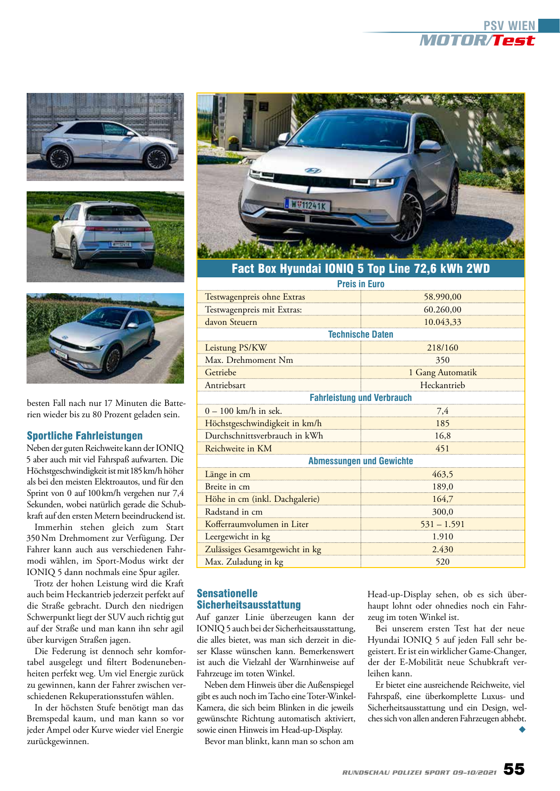 Vorschau Rundschau Polizei Sport 09-10/2021 Seite 55