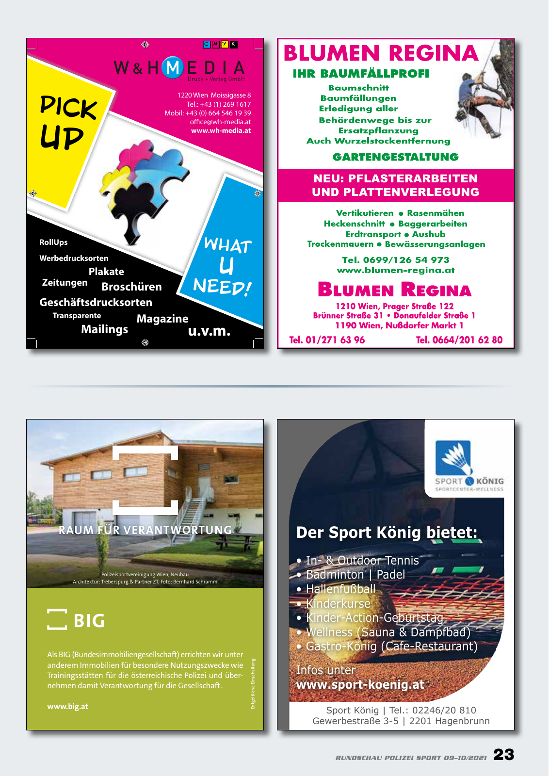 Vorschau Rundschau Polizei Sport 09-10/2021 Seite 23
