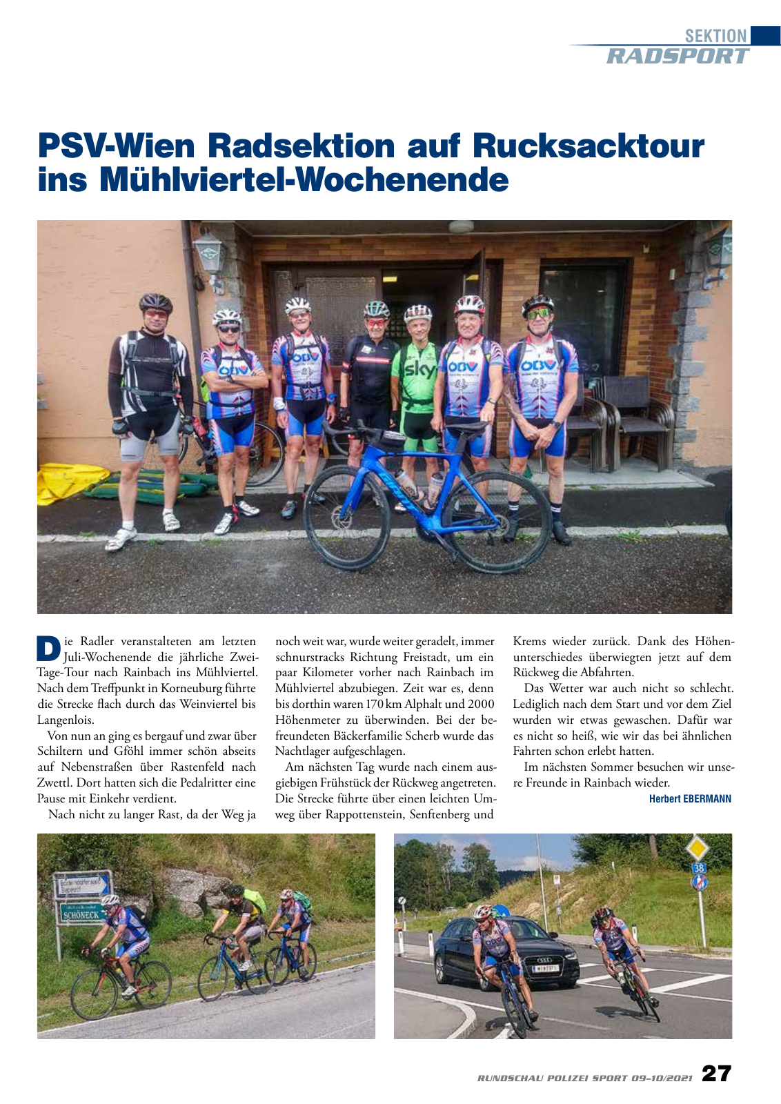 Vorschau Rundschau Polizei Sport 09-10/2021 Seite 27