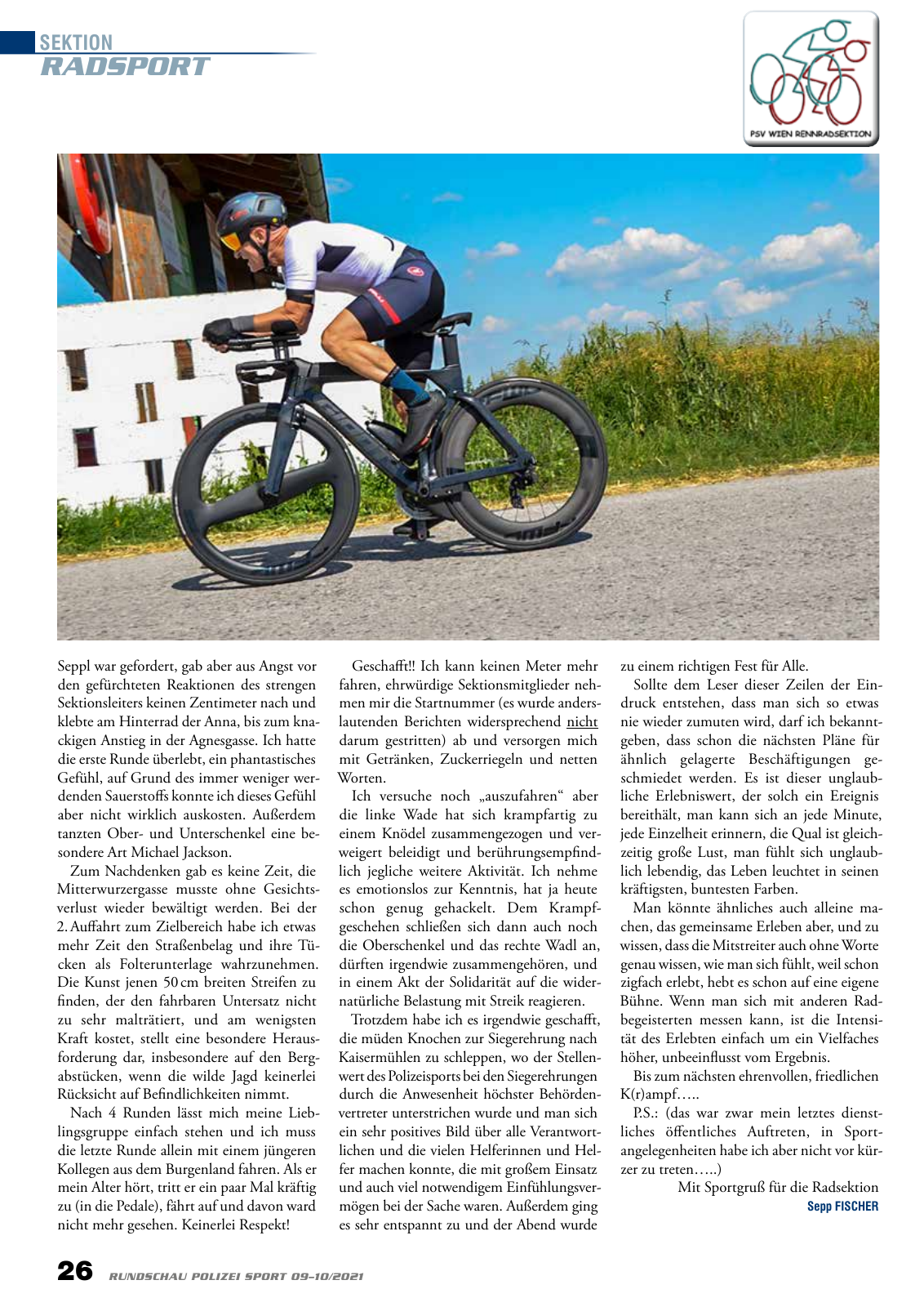 Vorschau Rundschau Polizei Sport 09-10/2021 Seite 26