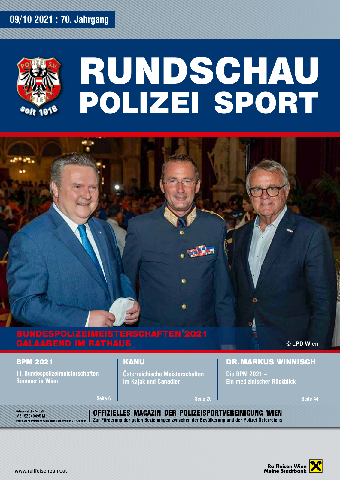 Vorschau Rundschau Polizei Sport 09-10/2021 Seite 1