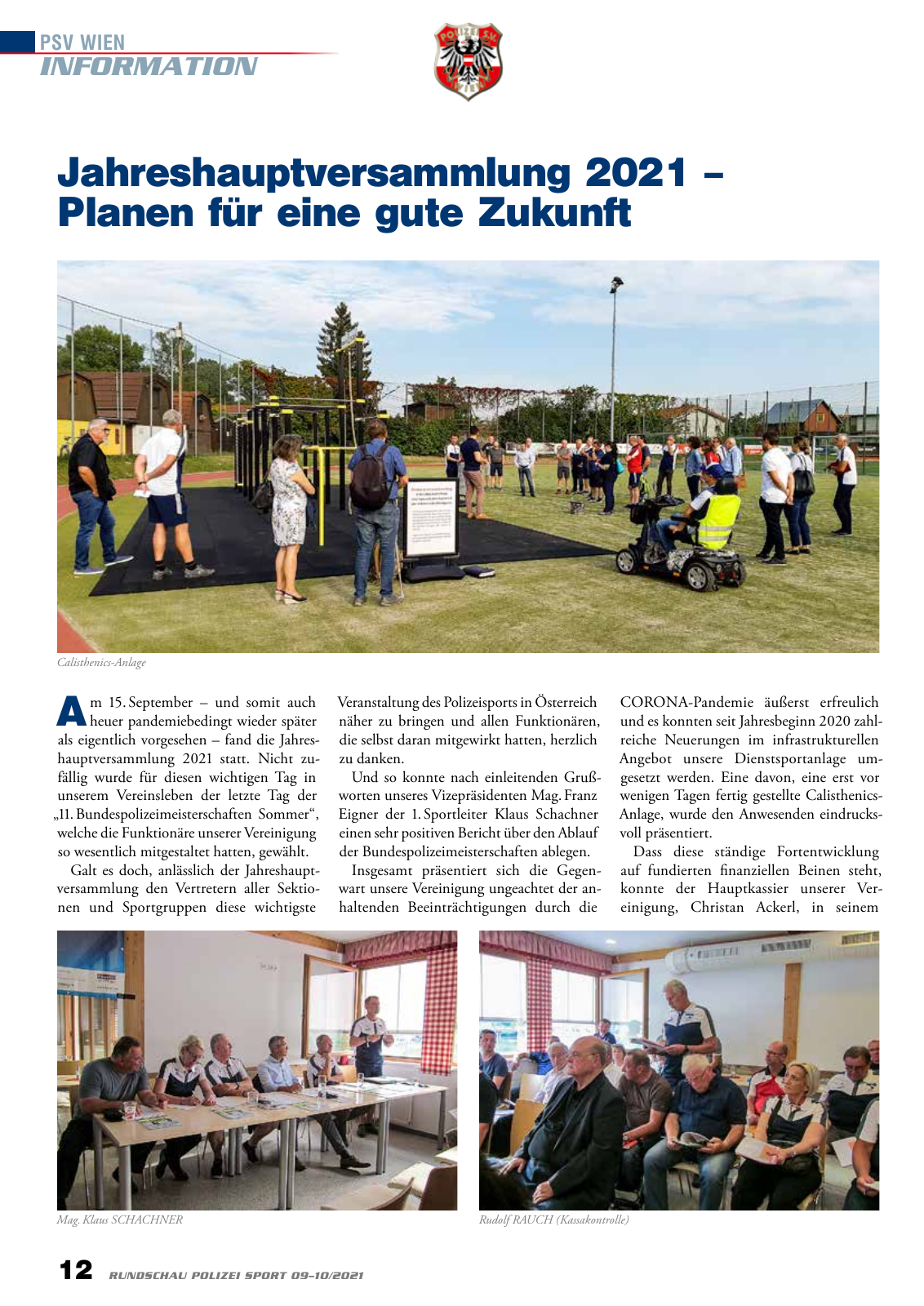 Vorschau Rundschau Polizei Sport 09-10/2021 Seite 12