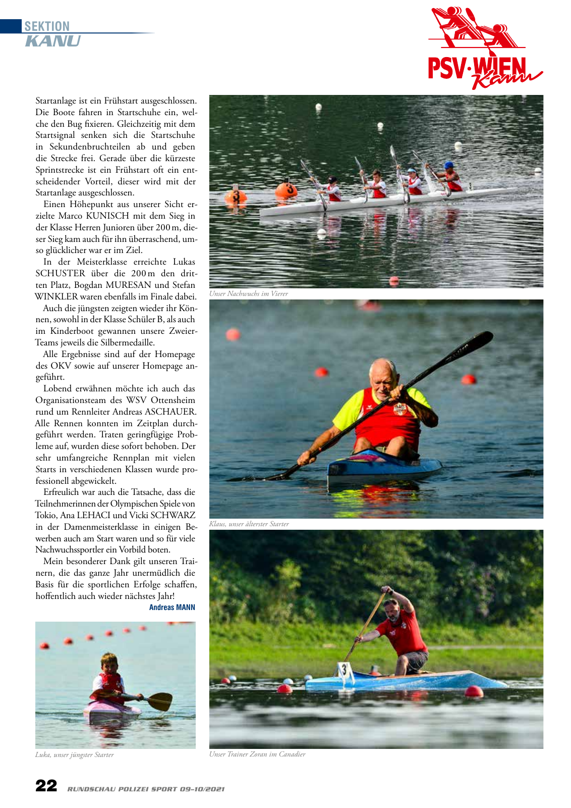 Vorschau Rundschau Polizei Sport 09-10/2021 Seite 22