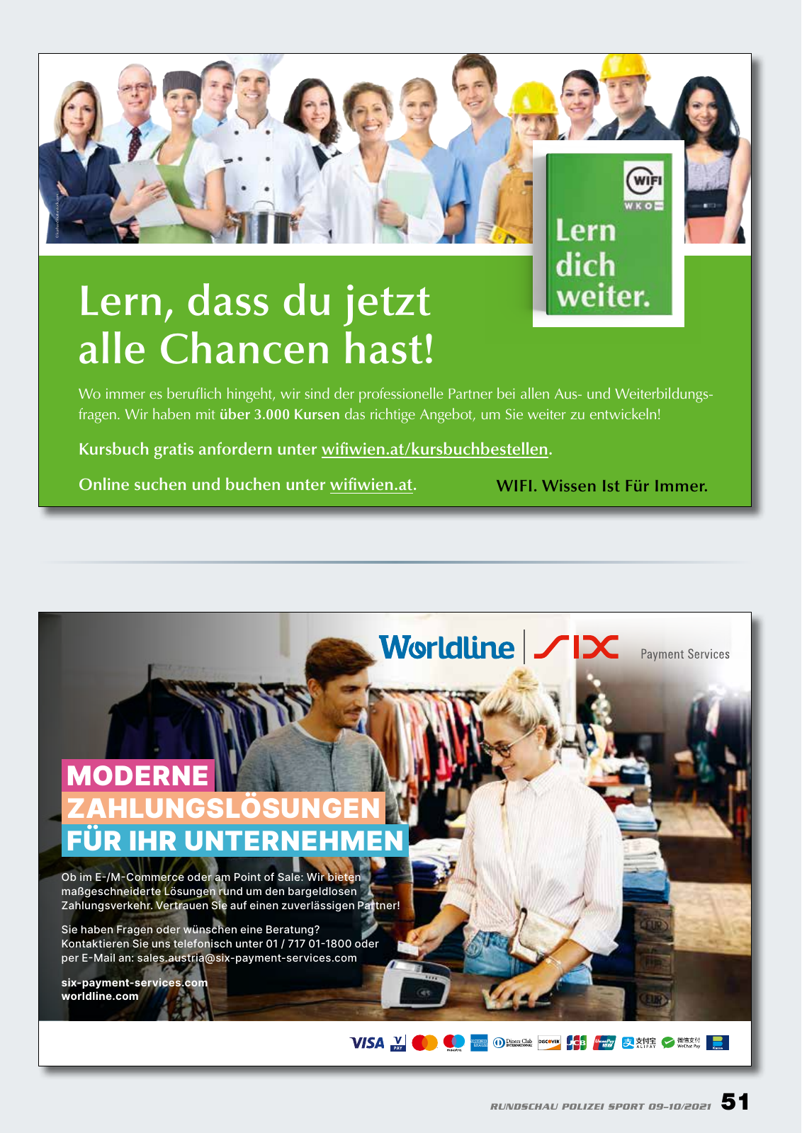 Vorschau Rundschau Polizei Sport 09-10/2021 Seite 51