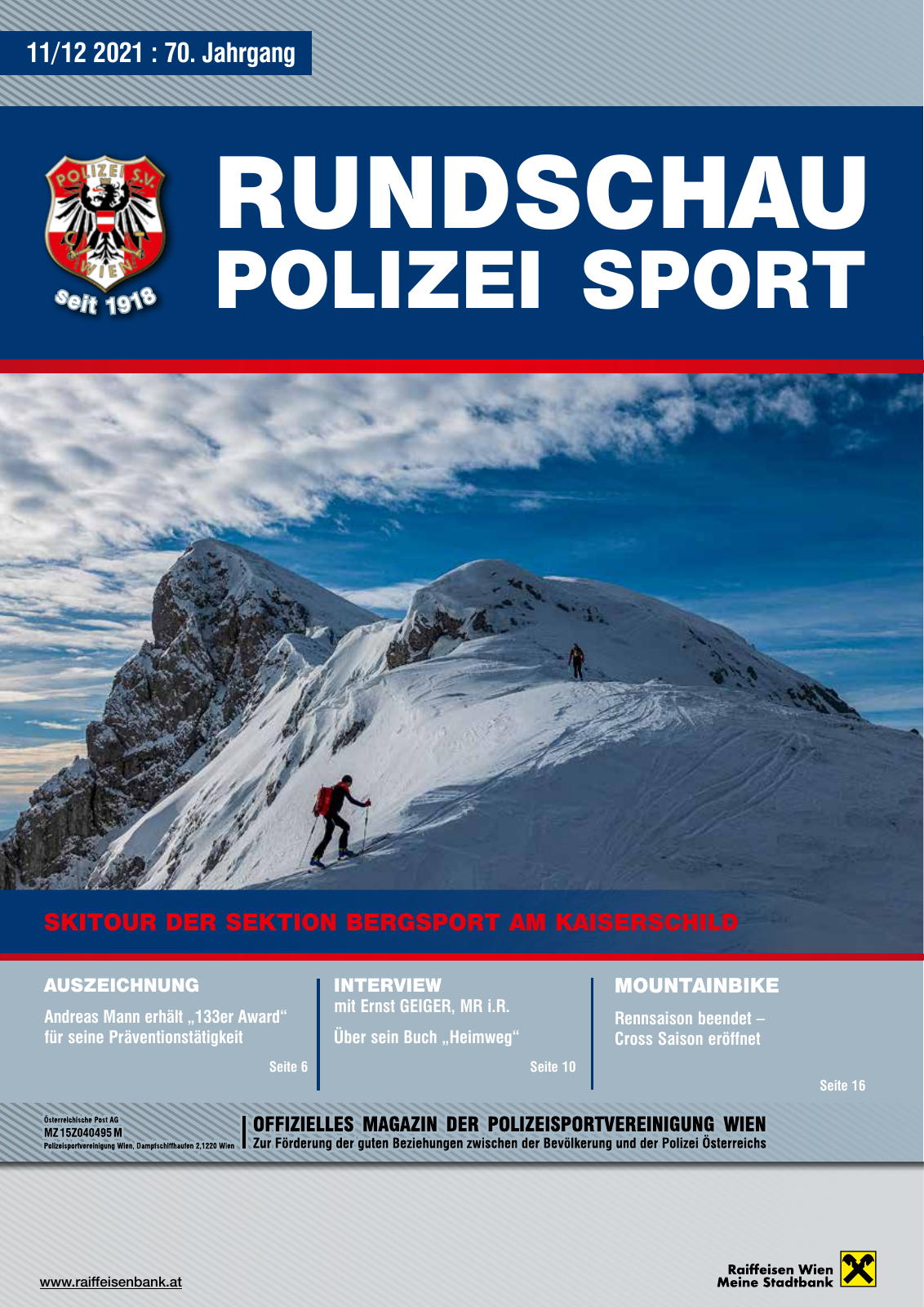 Vorschau Rundschau Polizei Sport 11-12/2021 Seite 1