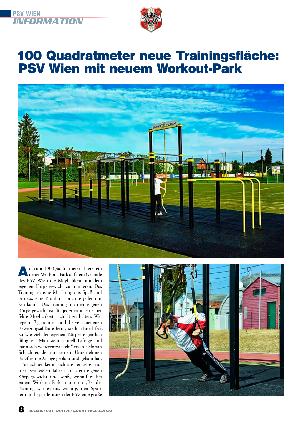 Vorschau Rundschau Polizei Sport 01-03/2022 Seite 8