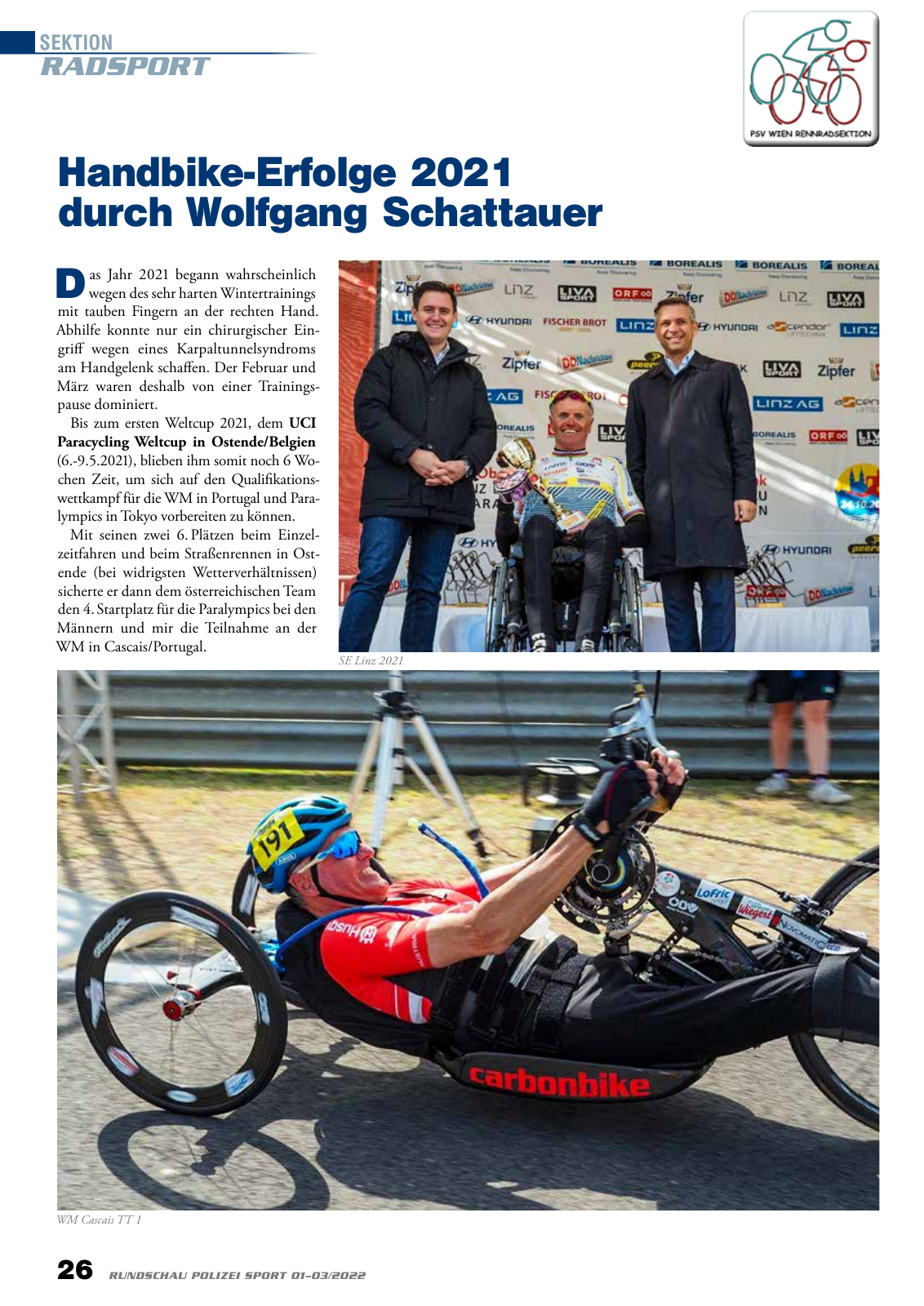 Vorschau Rundschau Polizei Sport 01-03/2022 Seite 26