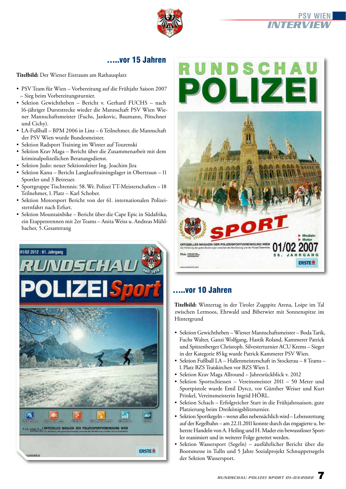 Vorschau Rundschau Polizei Sport 01-03/2022 Seite 7