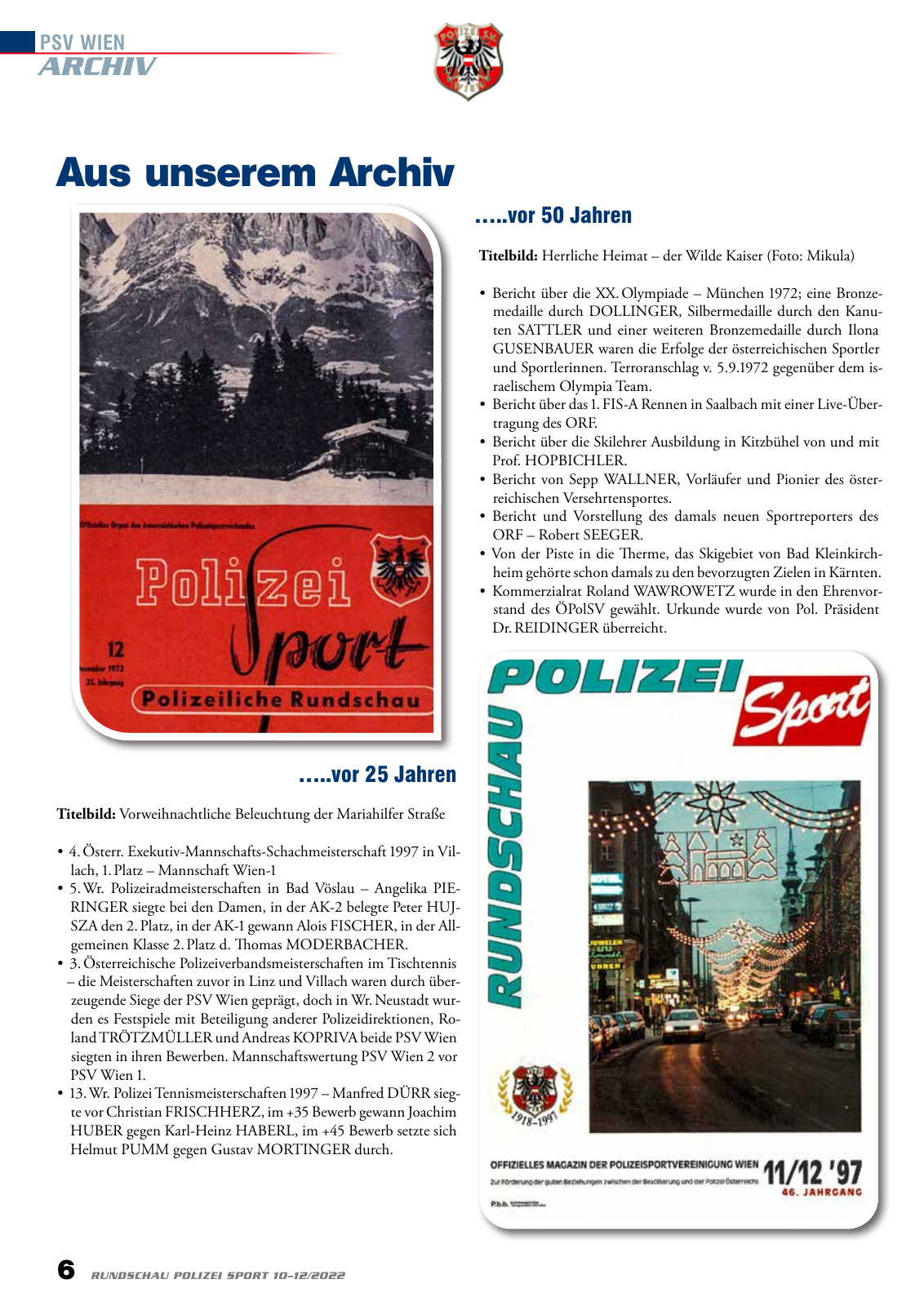 Vorschau Rundschau Polizei Sport 10-12/2022 Seite 6