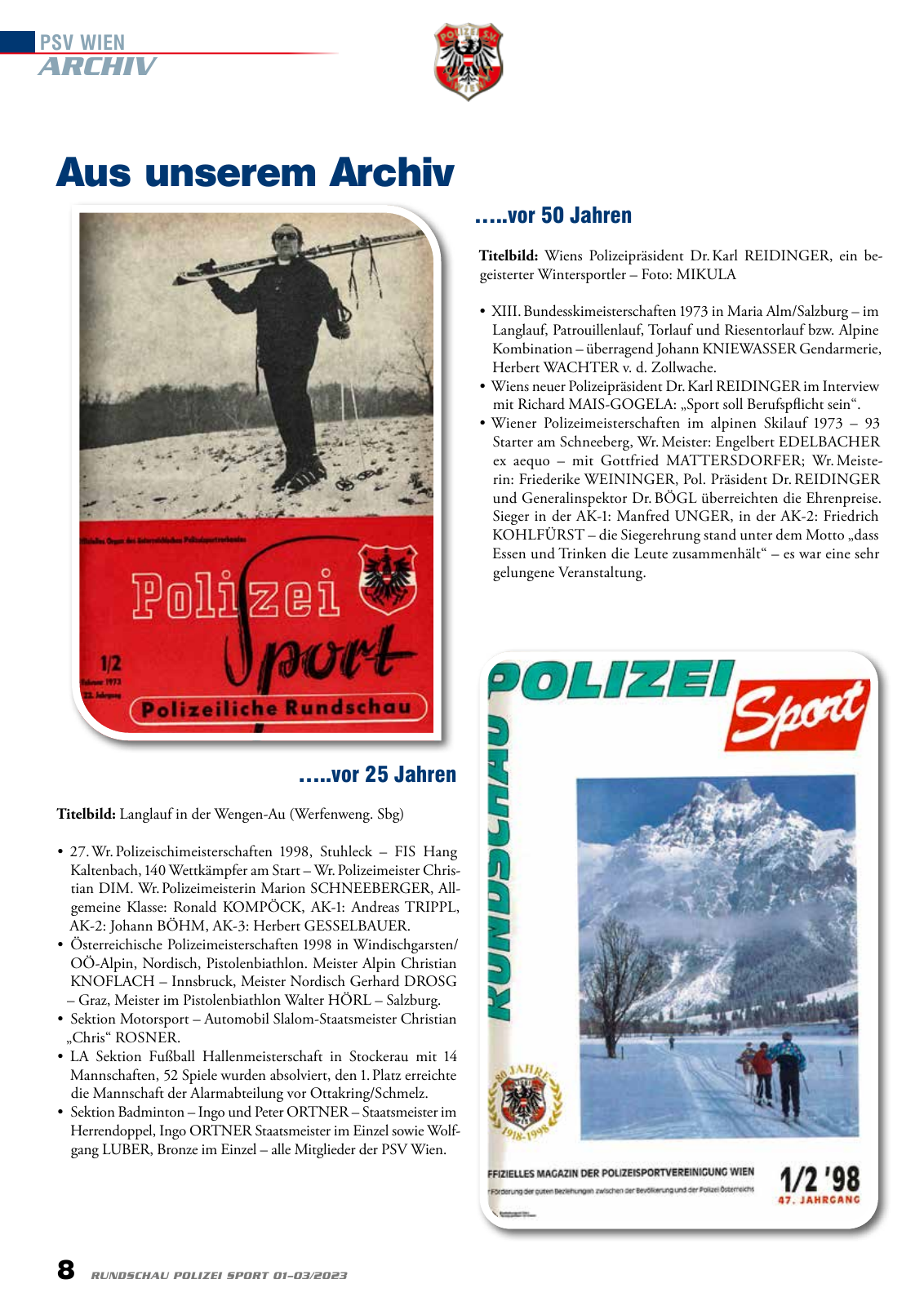 Vorschau Rundschau Polizei Sport 01-03/2023 Seite 8