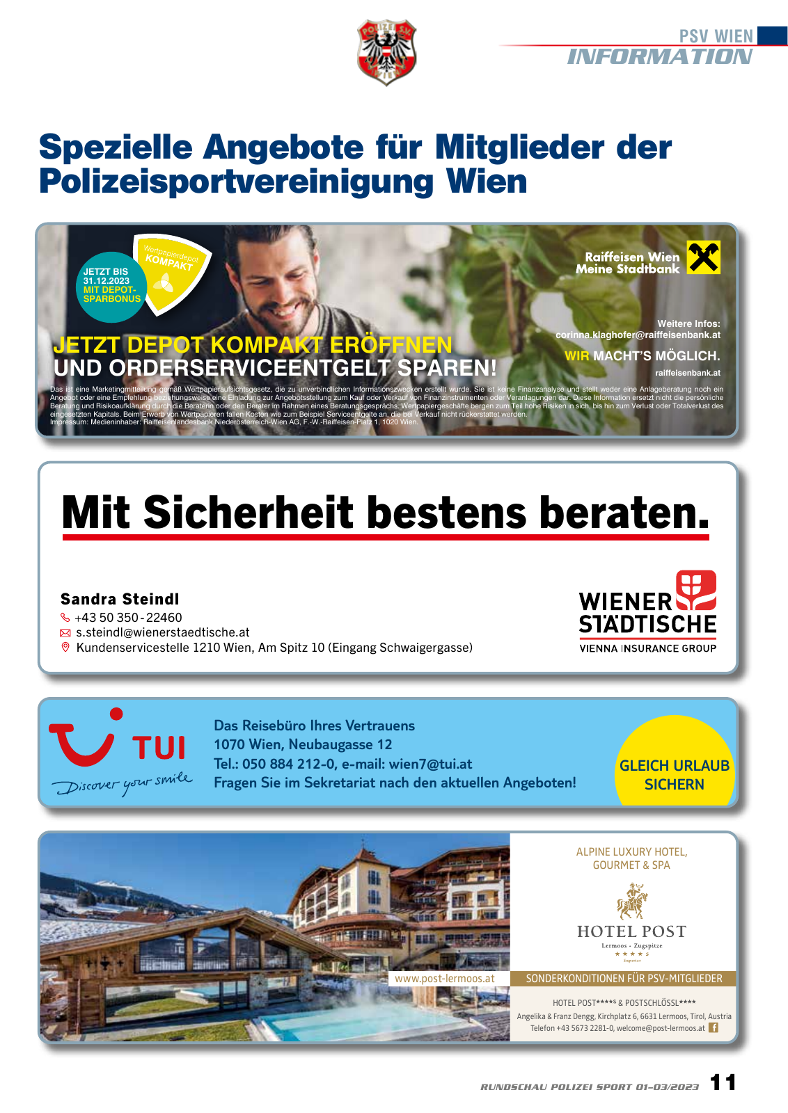 Vorschau Rundschau Polizei Sport 01-03/2023 Seite 11