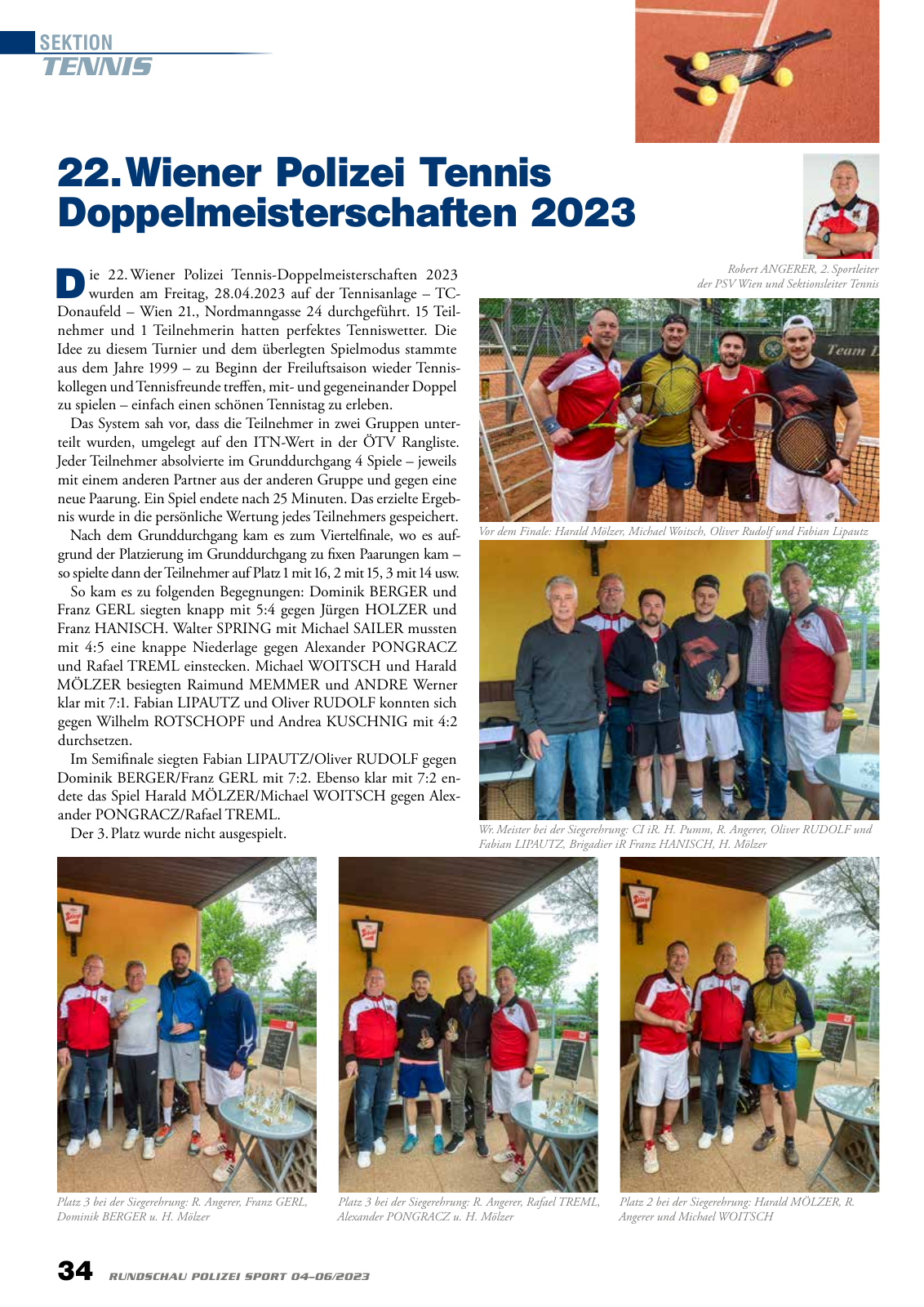 Vorschau Rundschau Polizei Sport 04-06/2023 Seite 34