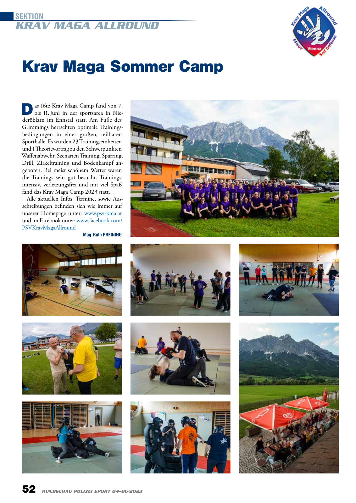 Vorschau Rundschau Polizei Sport 04-06/2023 Seite 52