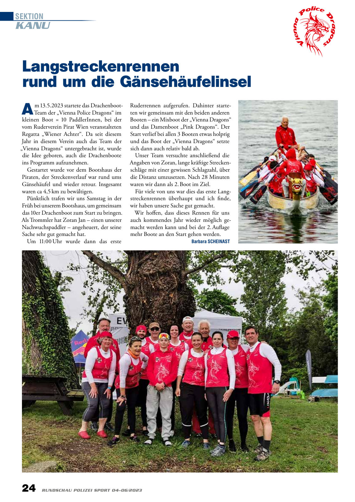 Vorschau Rundschau Polizei Sport 04-06/2023 Seite 24
