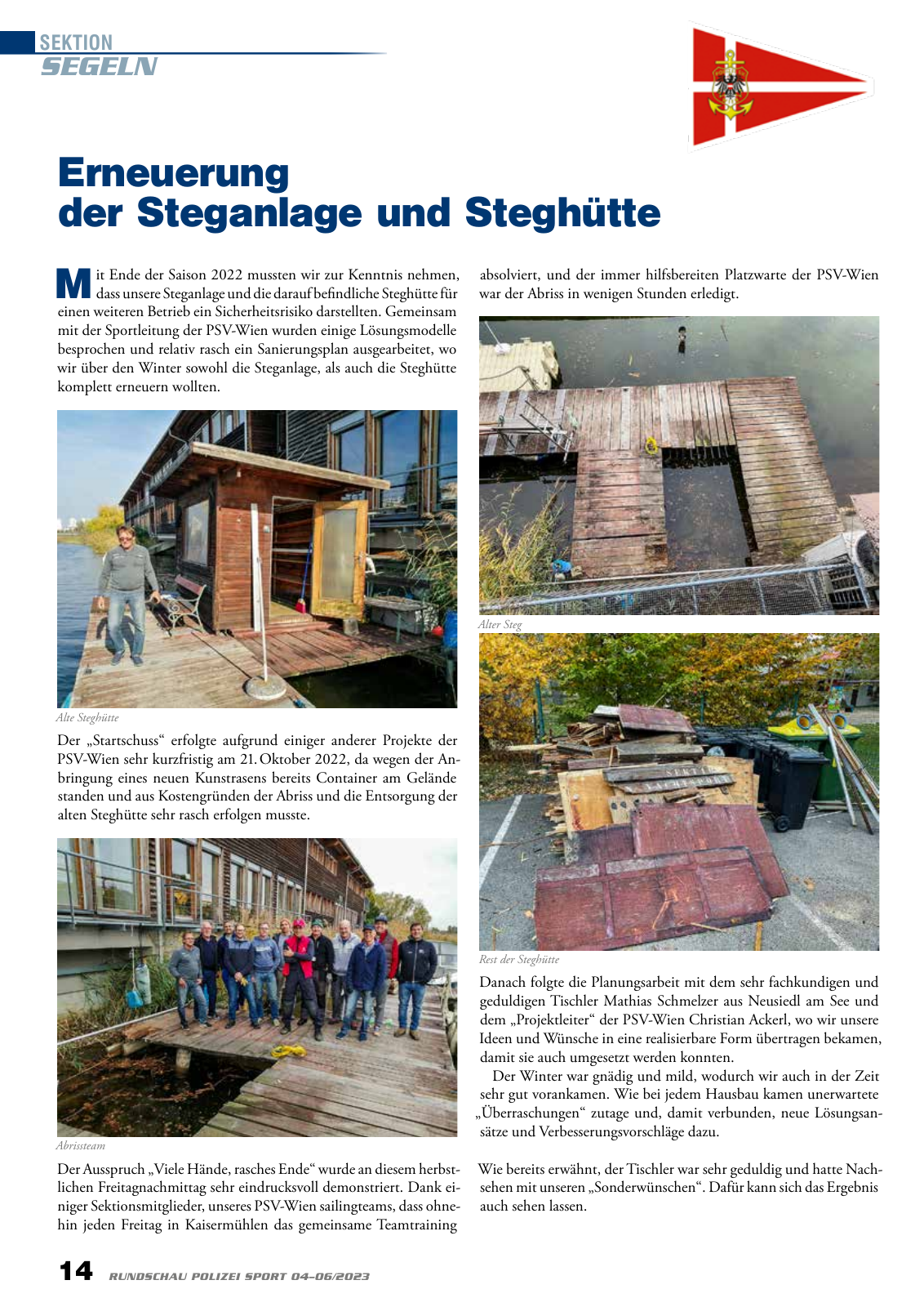 Vorschau Rundschau Polizei Sport 04-06/2023 Seite 14