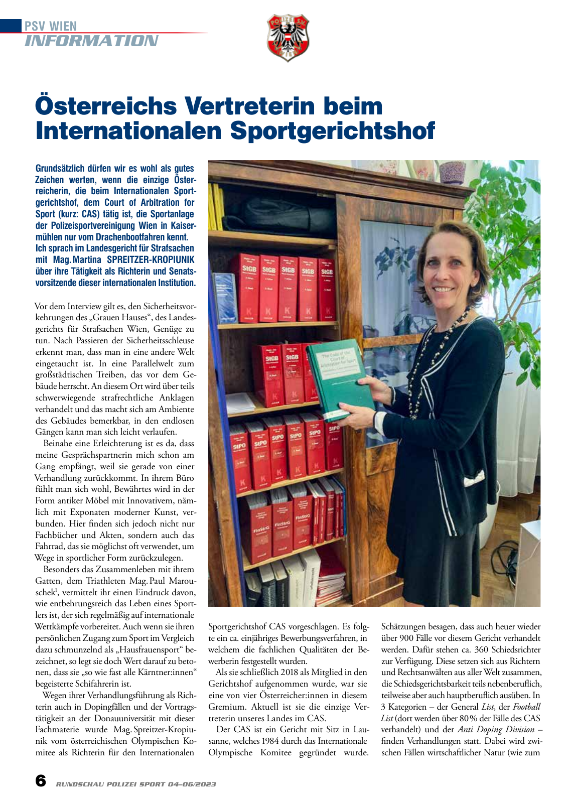 Vorschau Rundschau Polizei Sport 04-06/2023 Seite 6