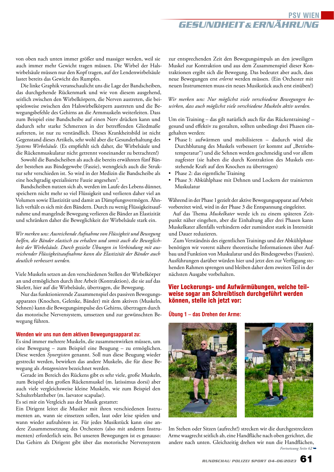 Vorschau Rundschau Polizei Sport 04-06/2023 Seite 61