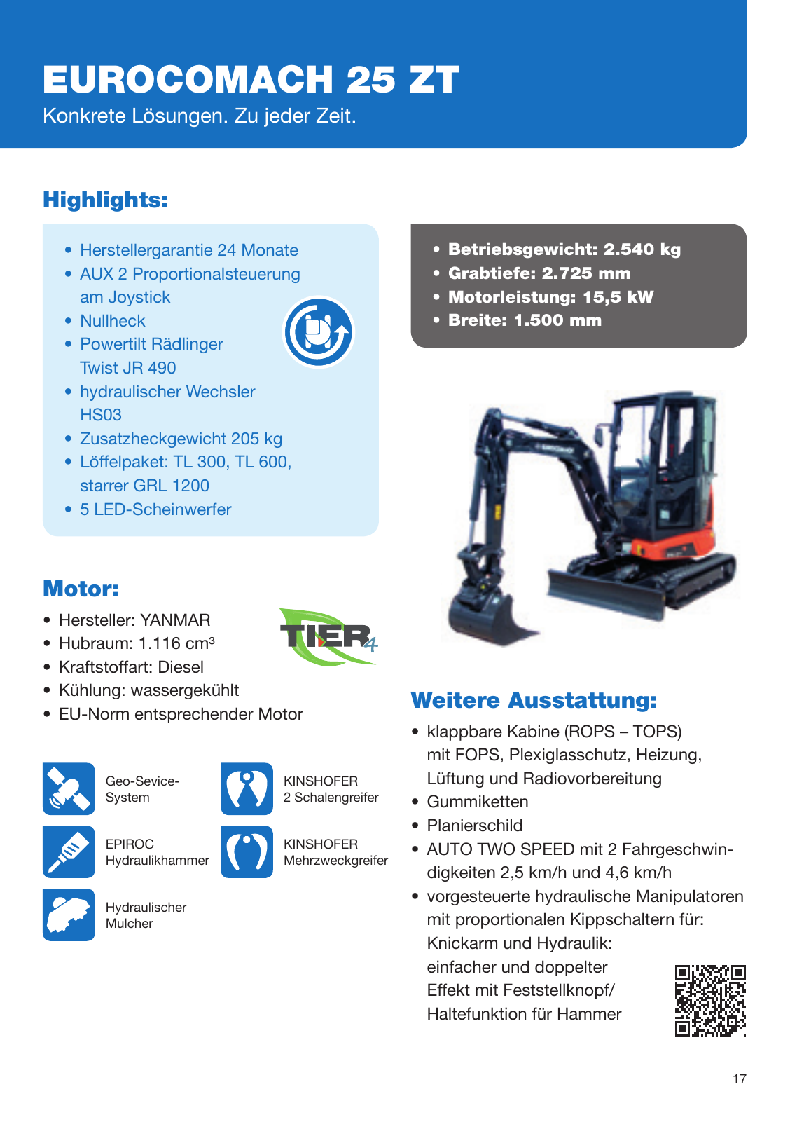 Vorschau Eurocomach - MINIBAGGER Seite 17