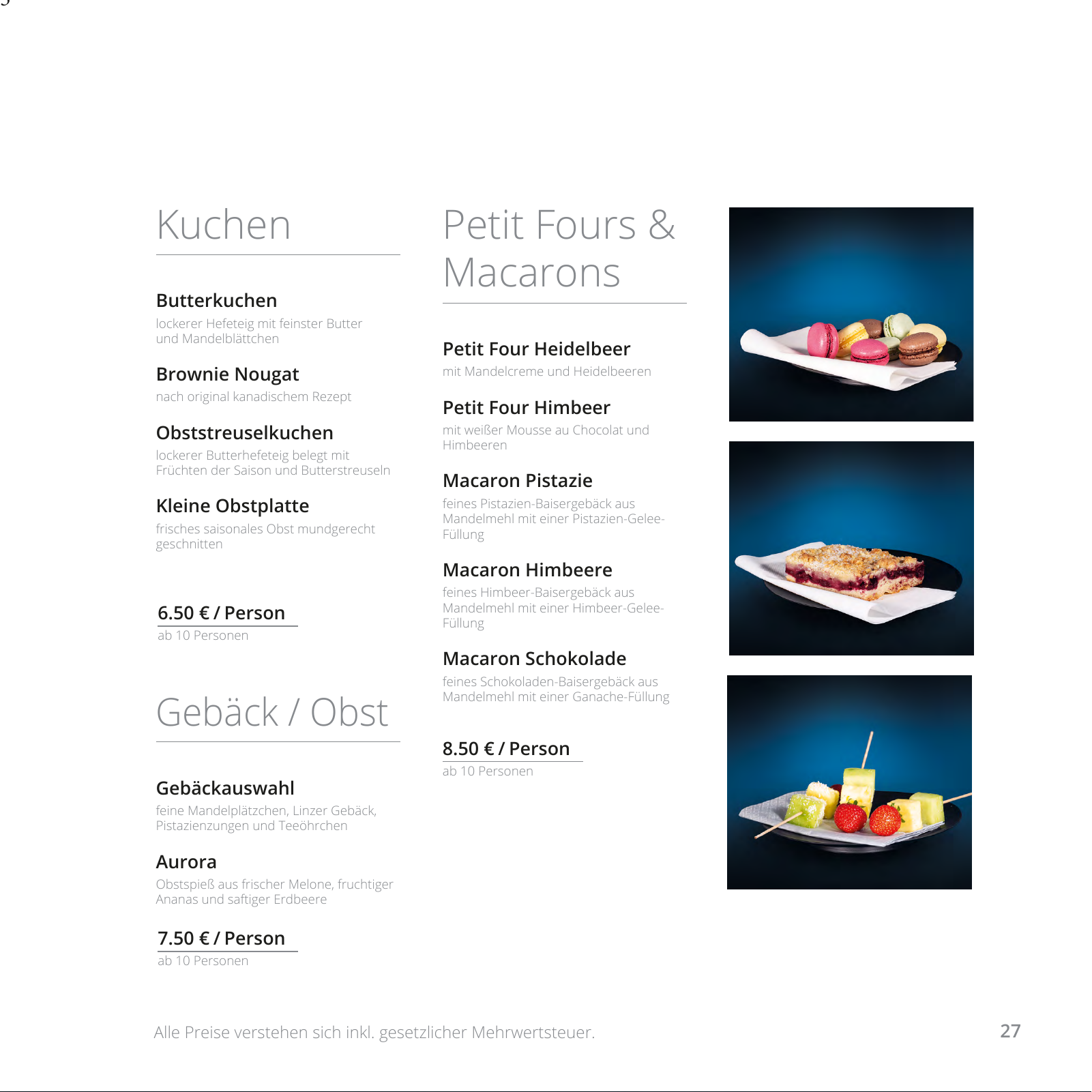 Vorschau Catering Katalog - Privat 2020 Seite 27