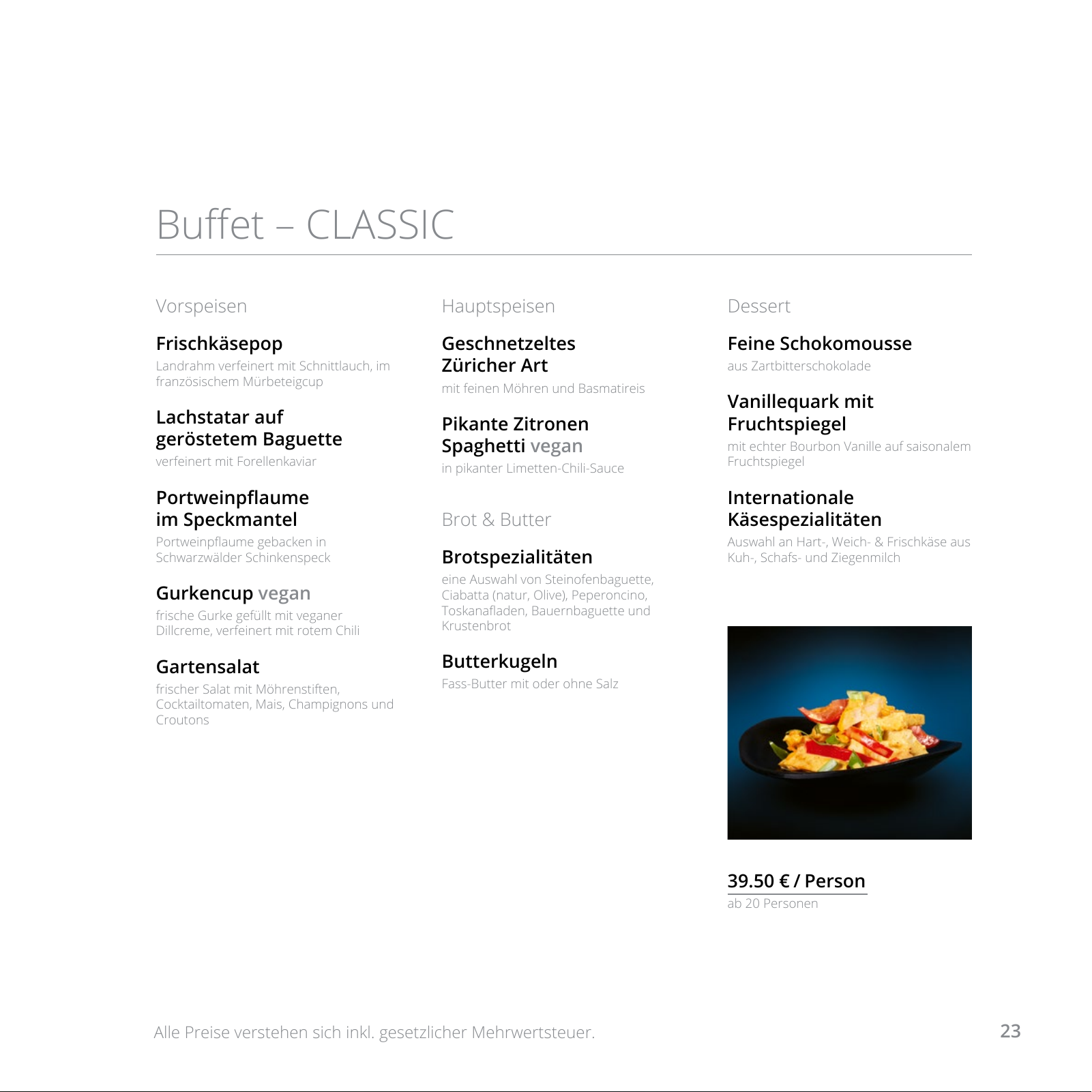 Vorschau Catering Katalog 2022 - Privat Seite 23