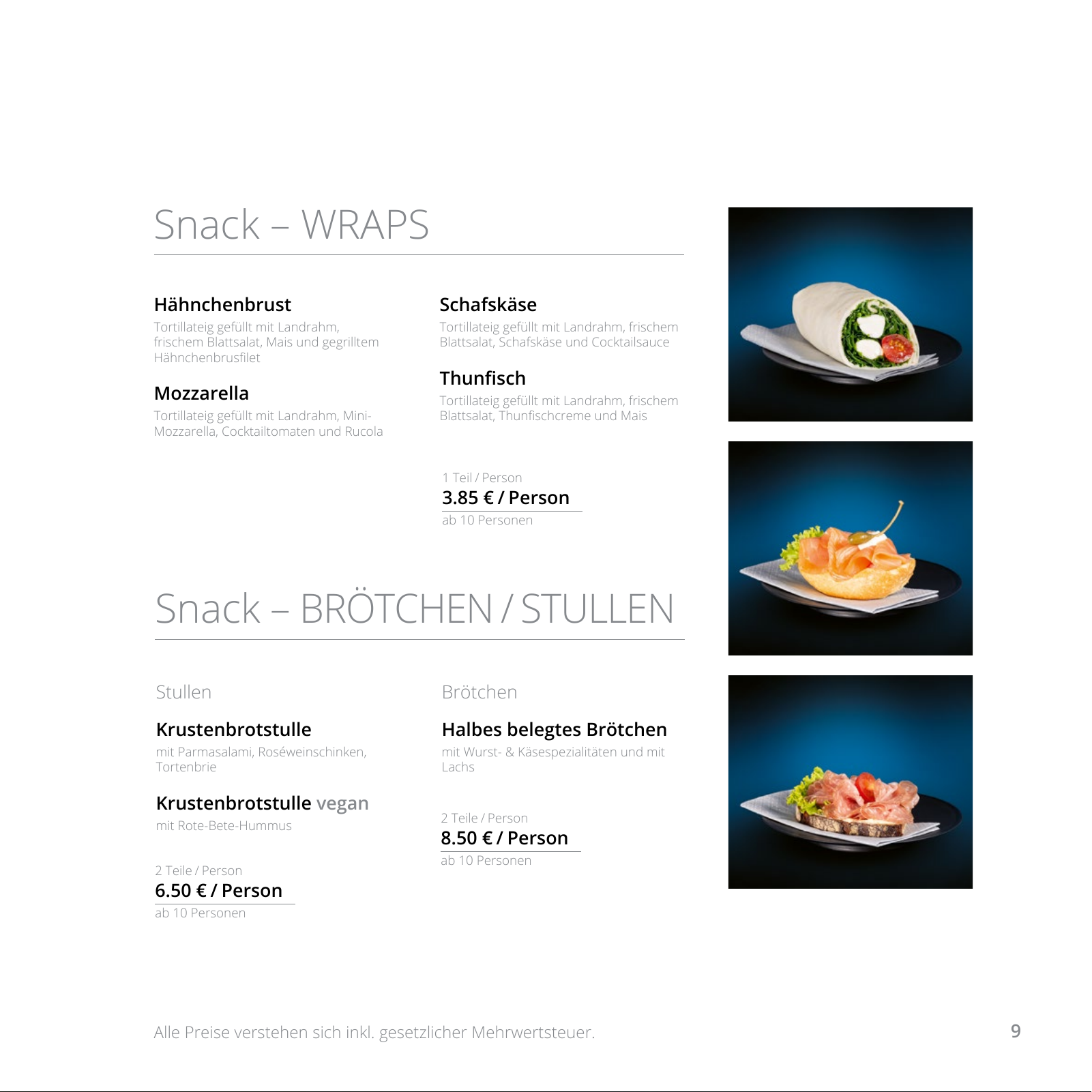 Vorschau Catering Katalog 2022 - Privat Seite 9