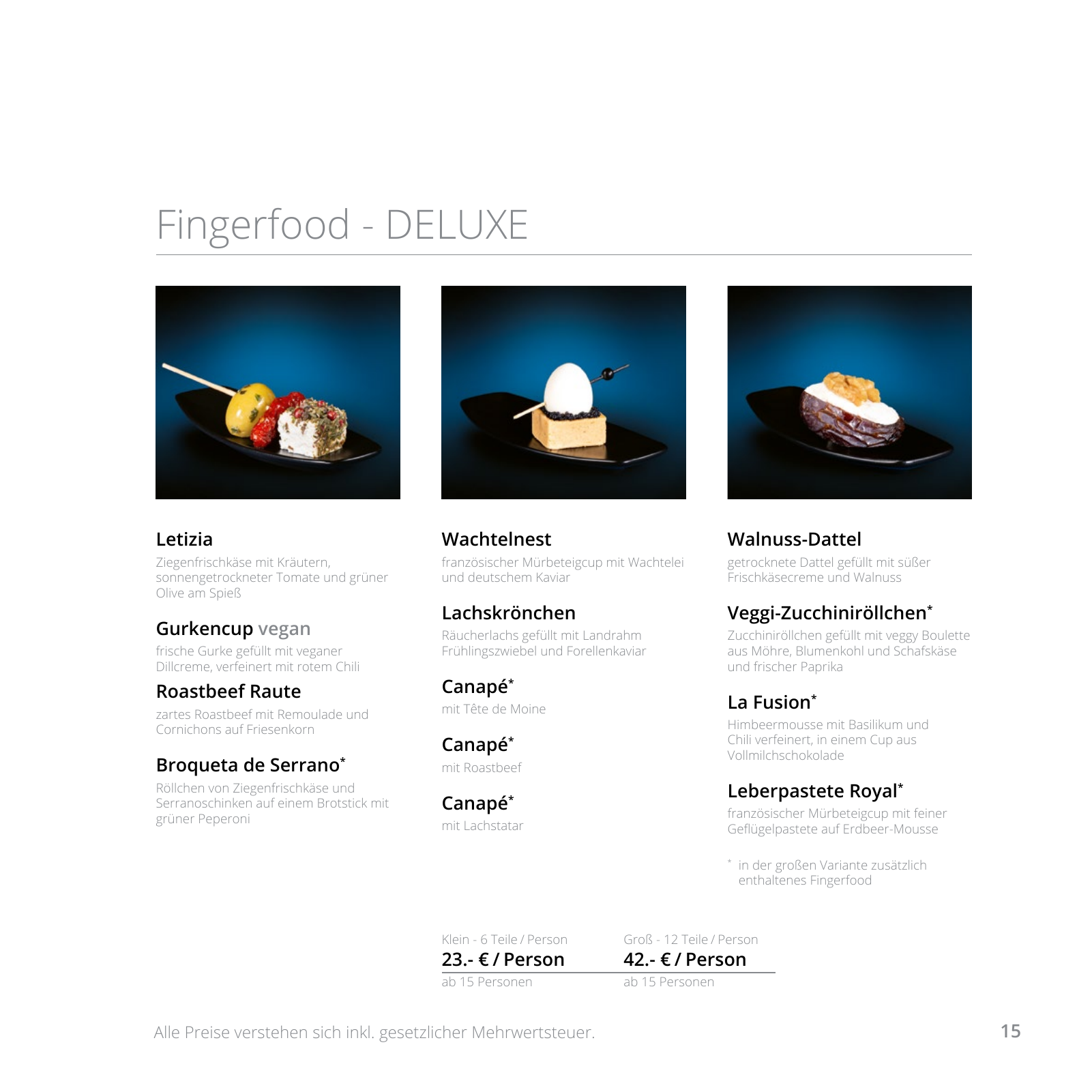 Vorschau Catering Katalog 2022 - Privat Seite 15